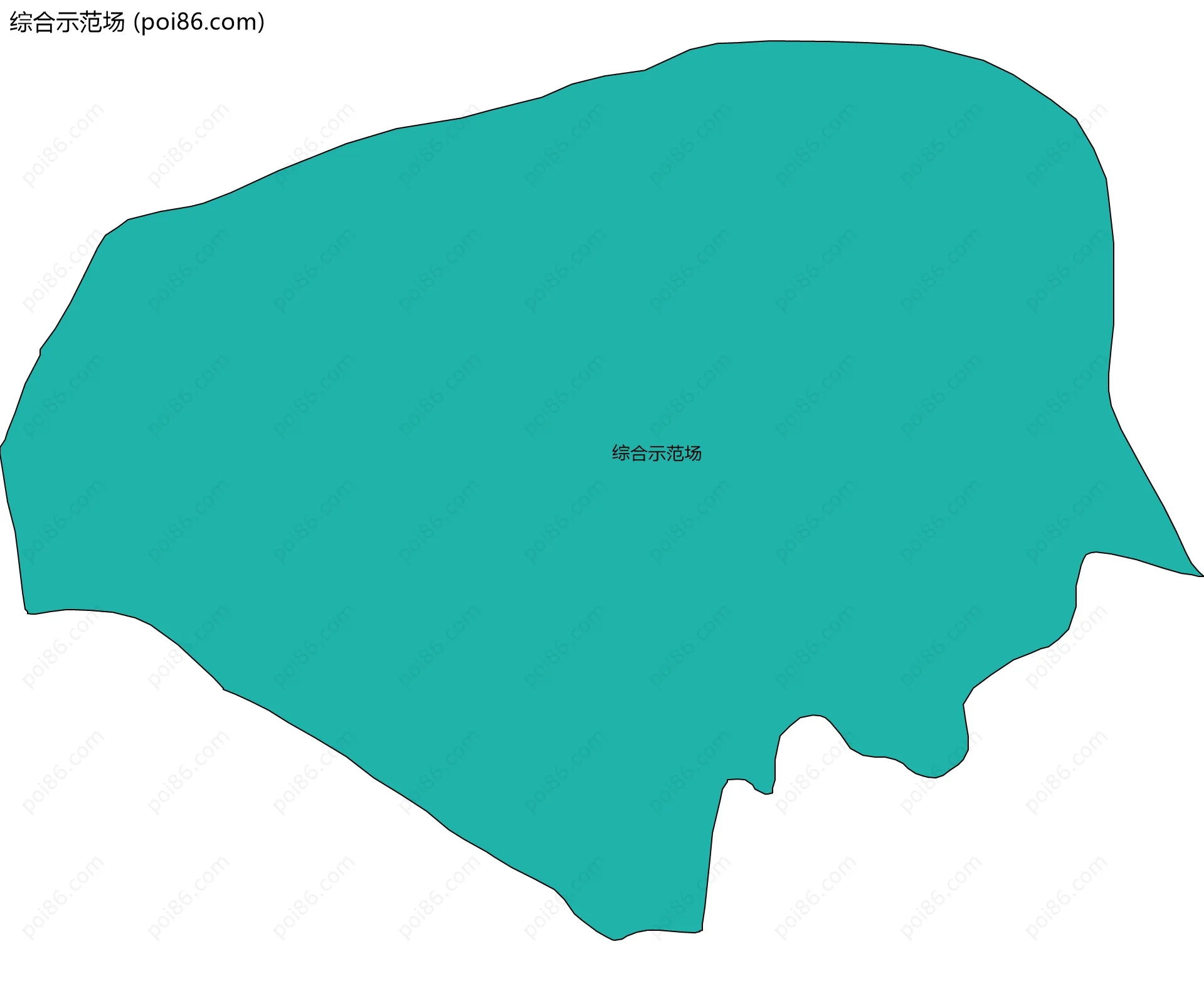 综合示范场边界地图