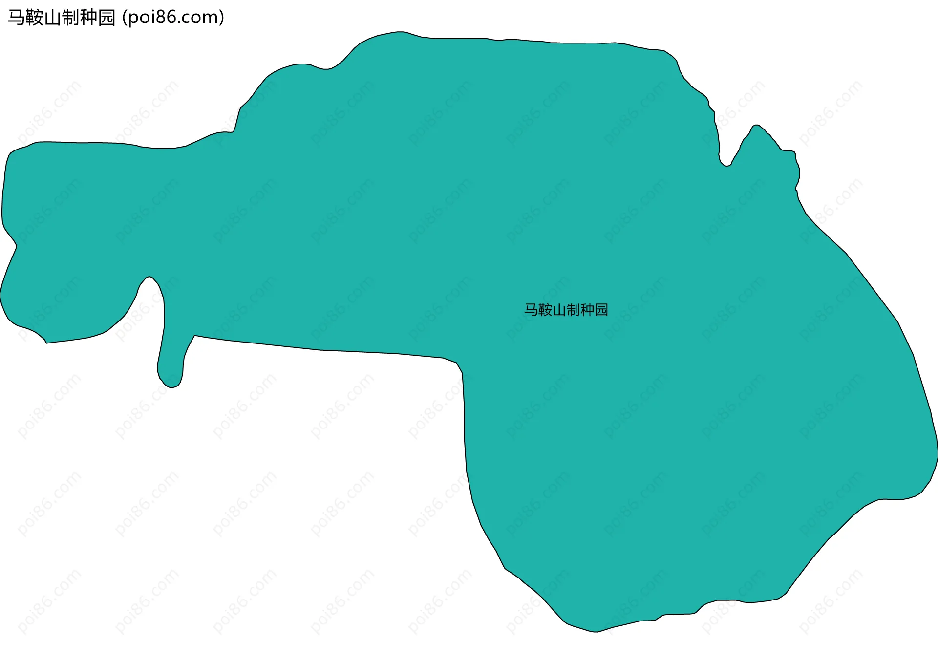 马鞍山制种园边界地图