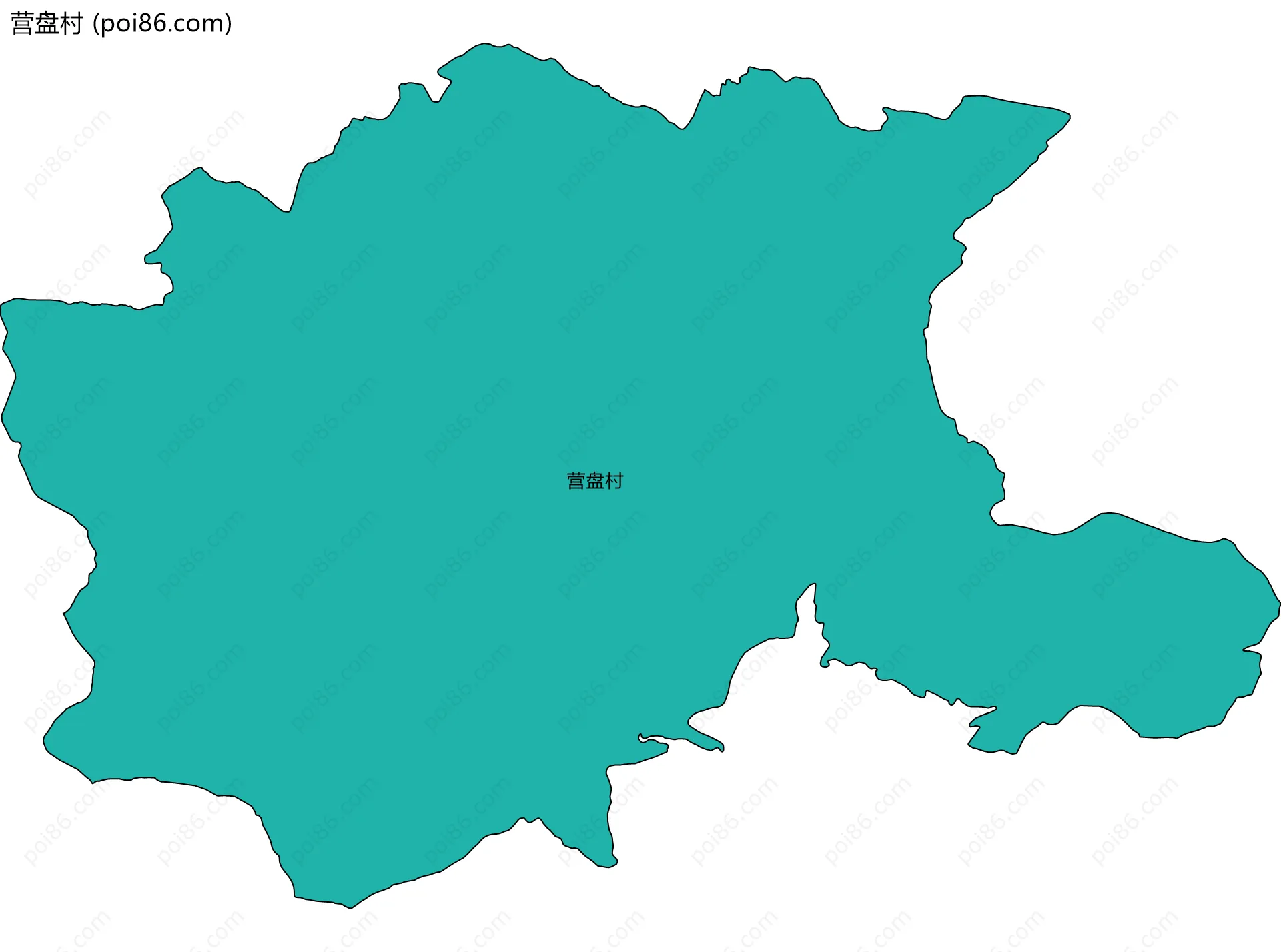 营盘村边界地图