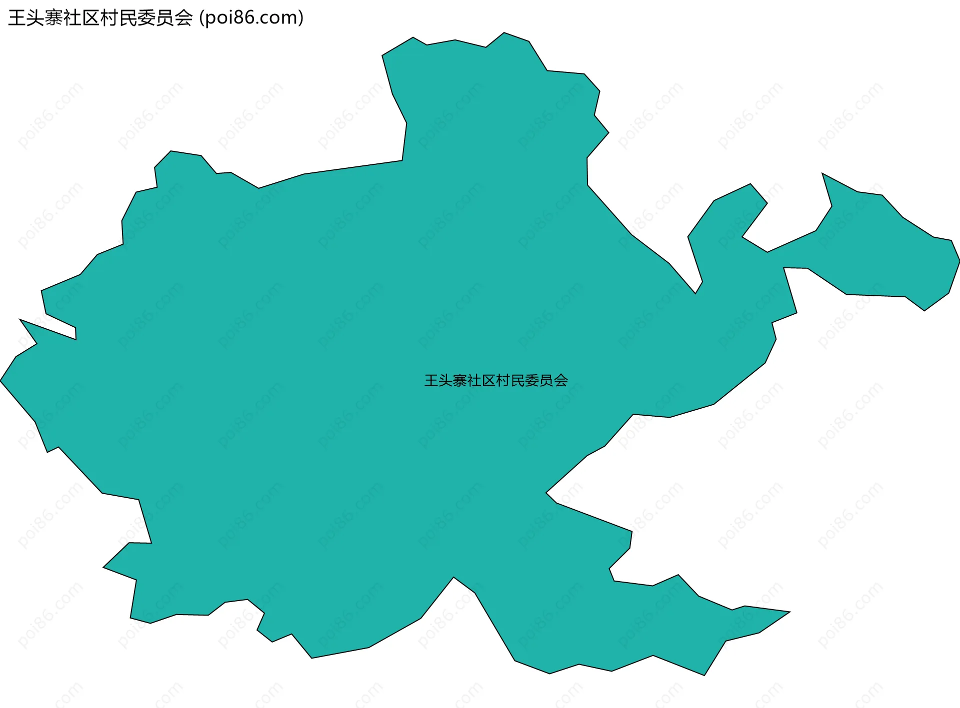 王头寨社区村民委员会边界地图