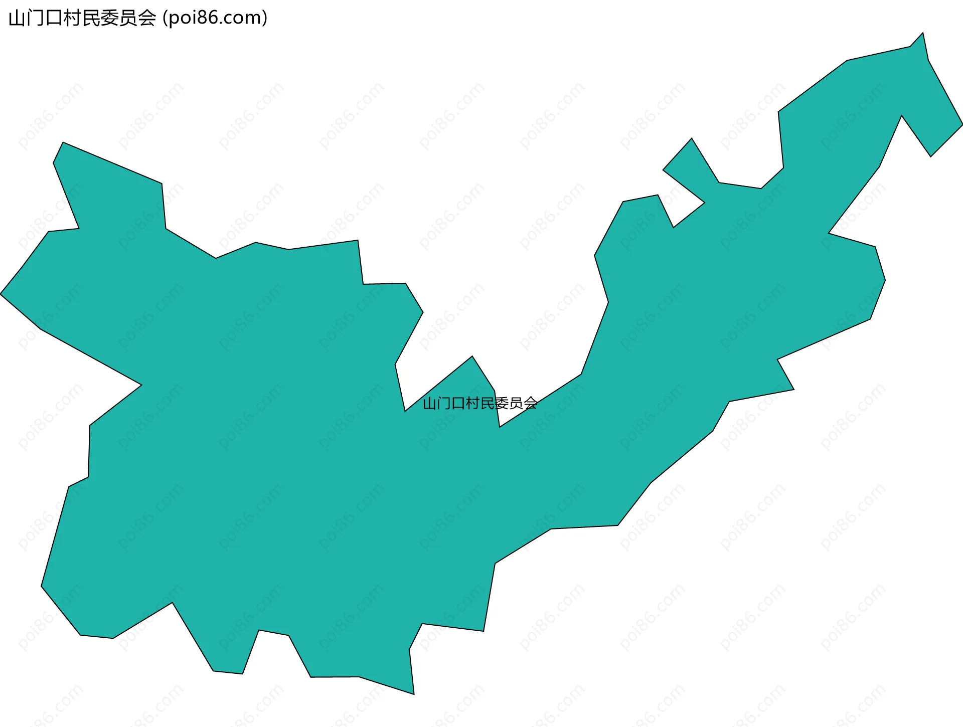 山门口村民委员会边界地图