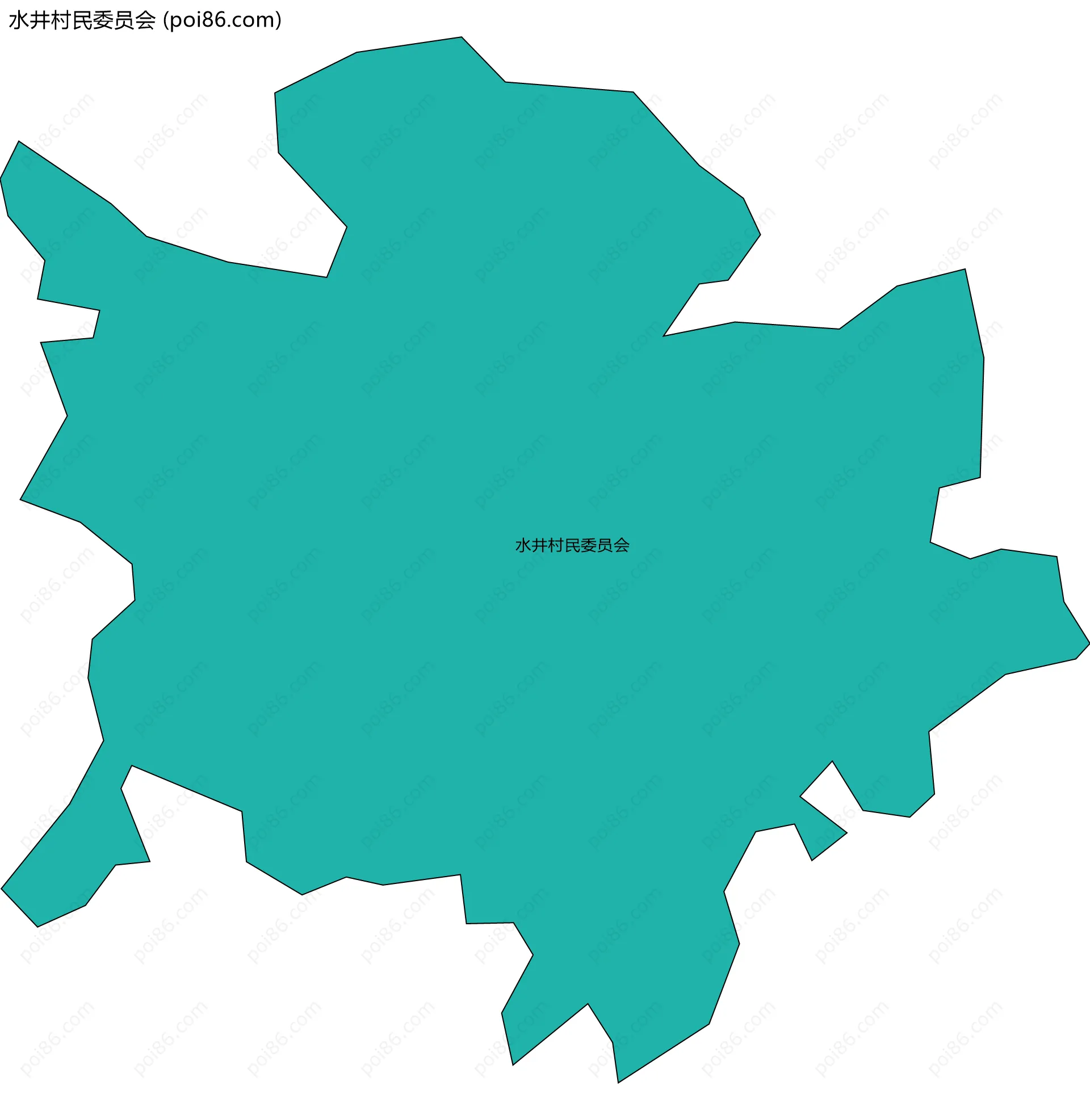 水井村民委员会边界地图