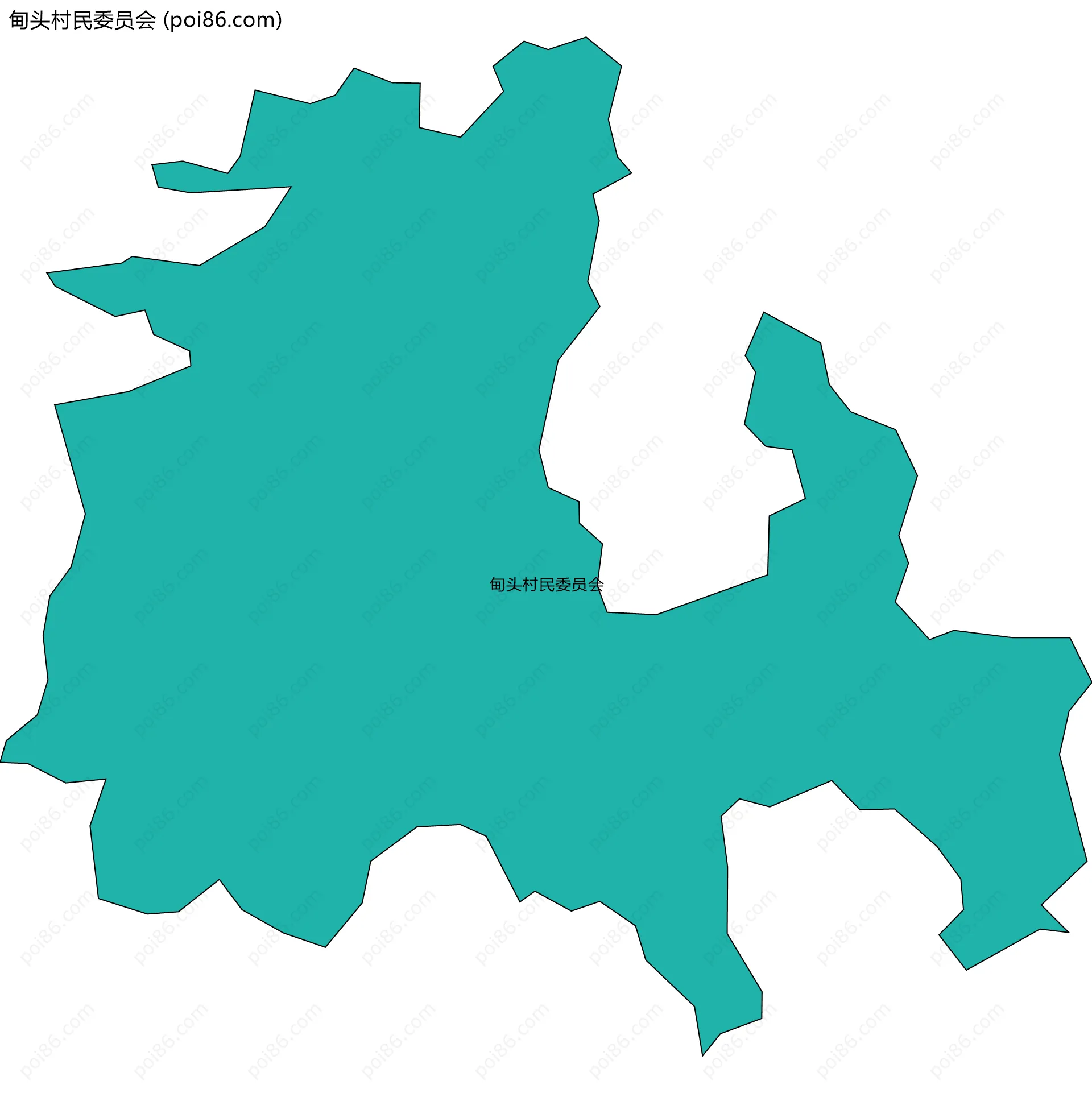 甸头村民委员会边界地图