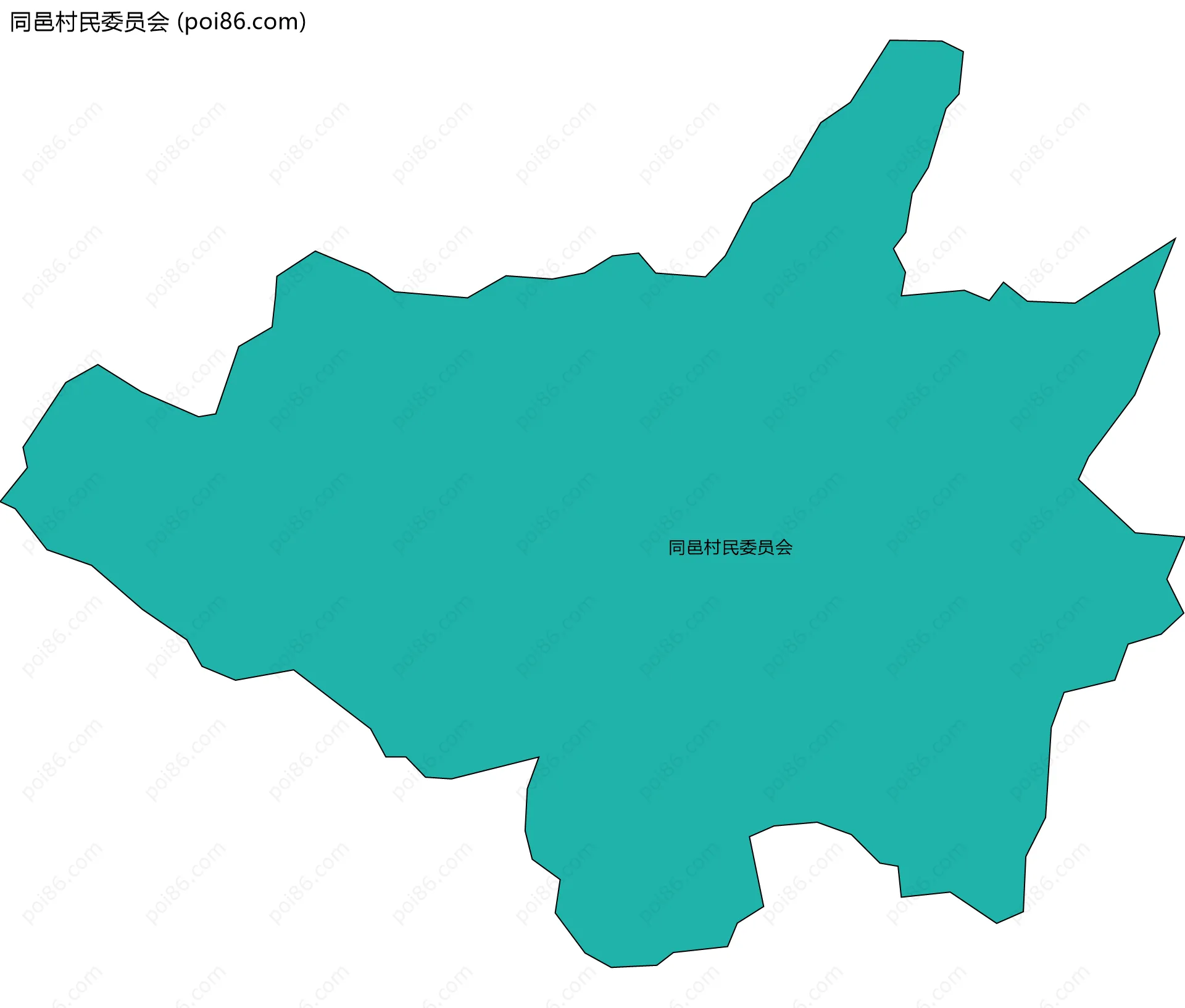 同邑村民委员会边界地图