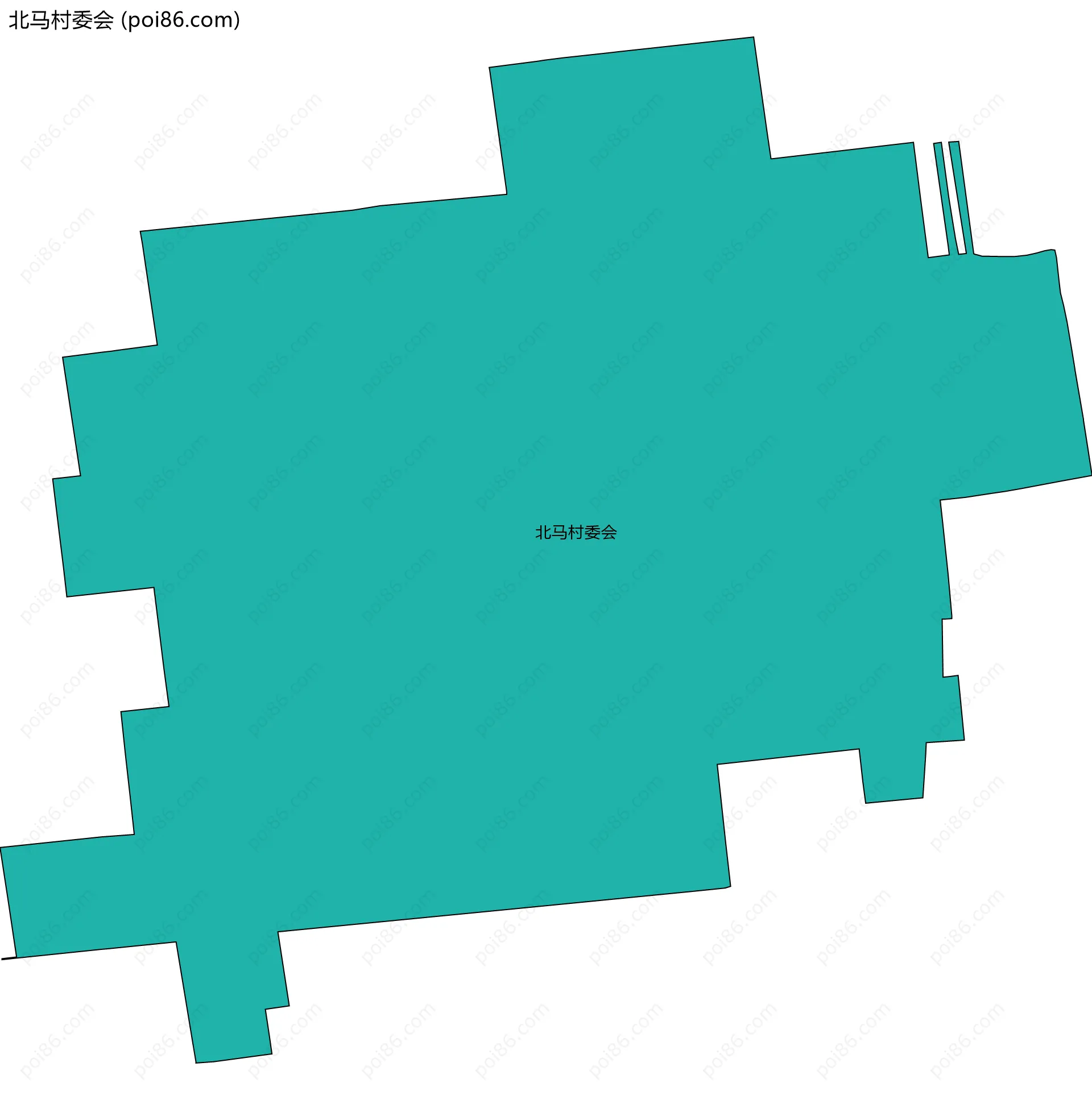 北马村委会边界地图