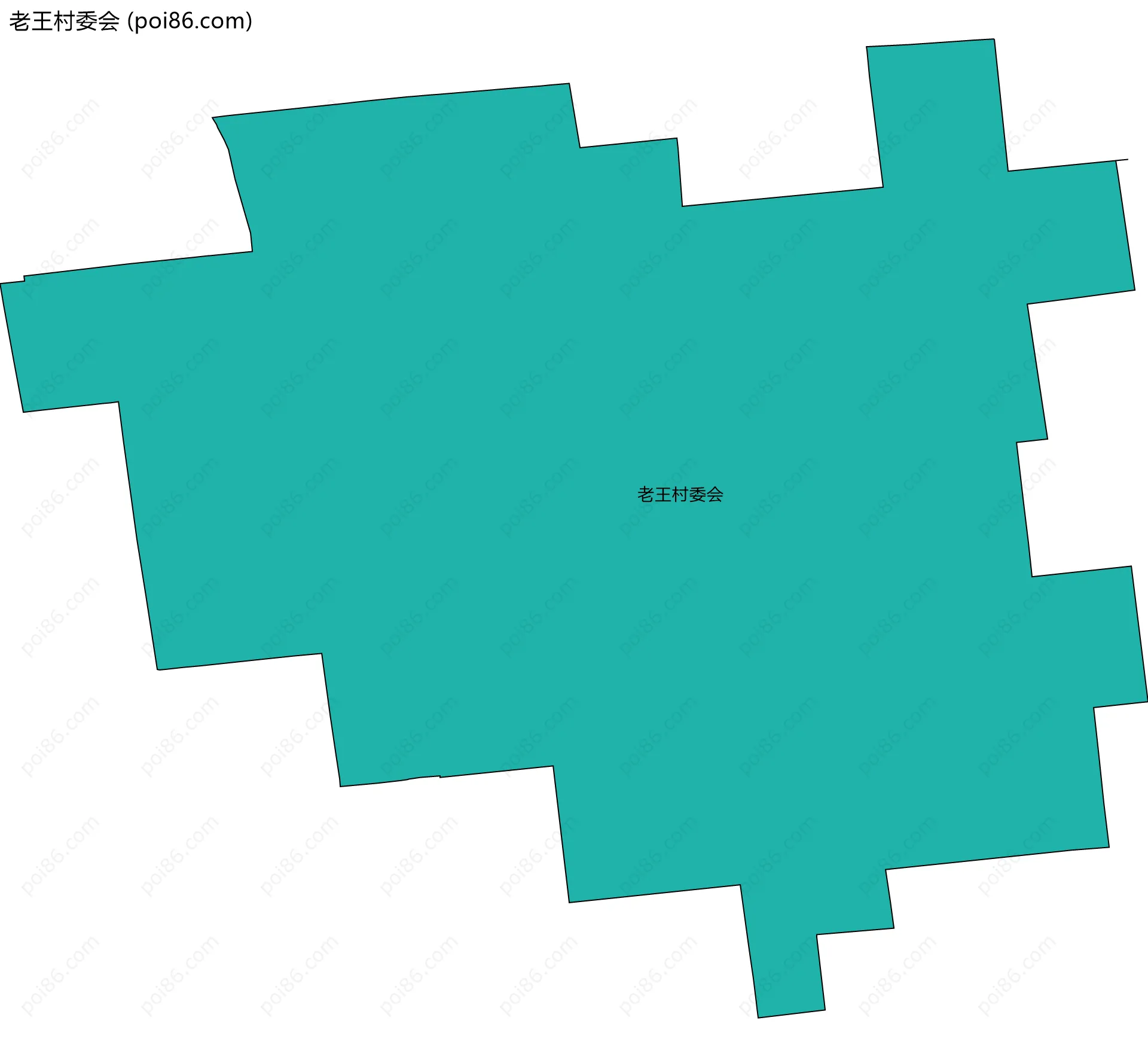 老王村委会边界地图