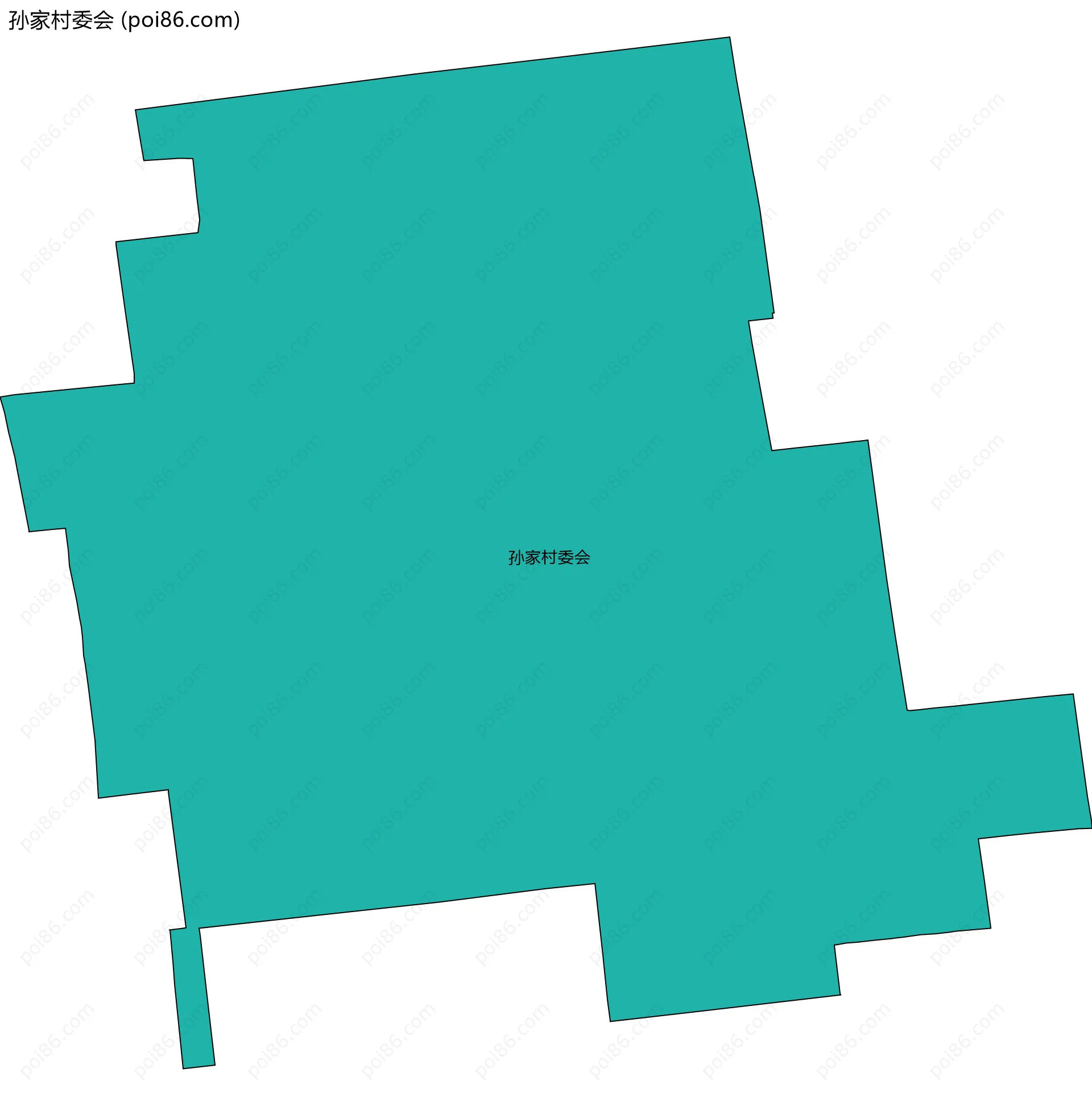 孙家村委会边界地图