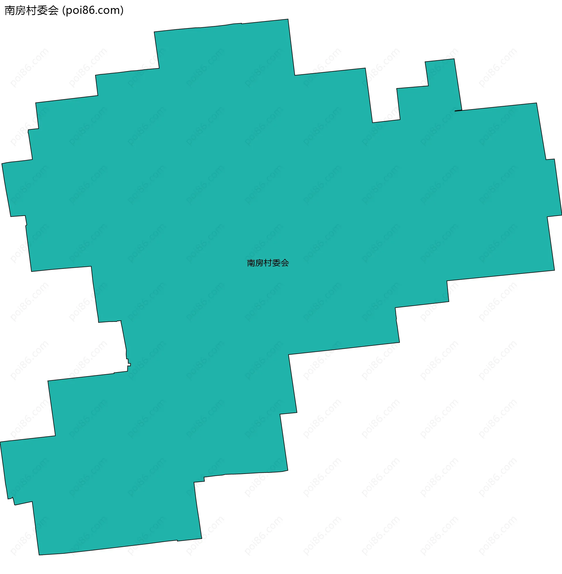 南房村委会边界地图