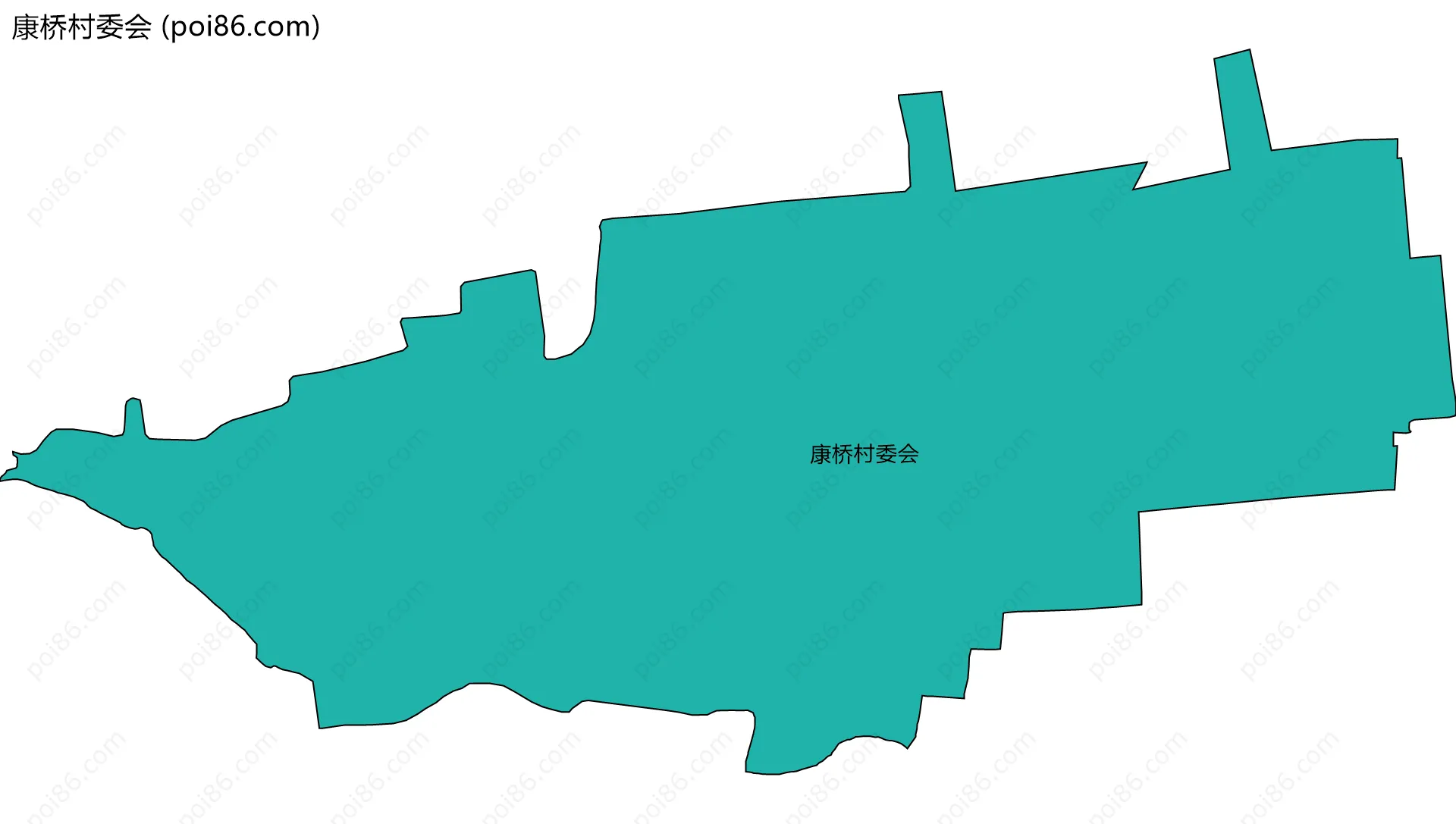 康桥村委会边界地图