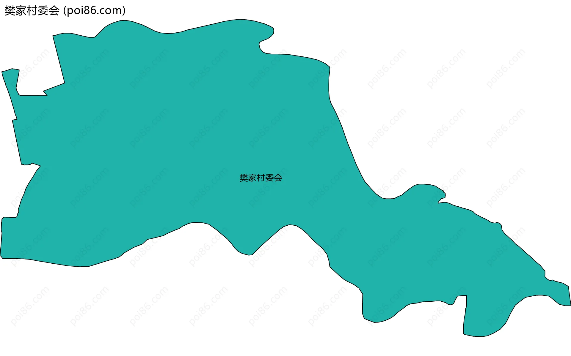 樊家村委会边界地图