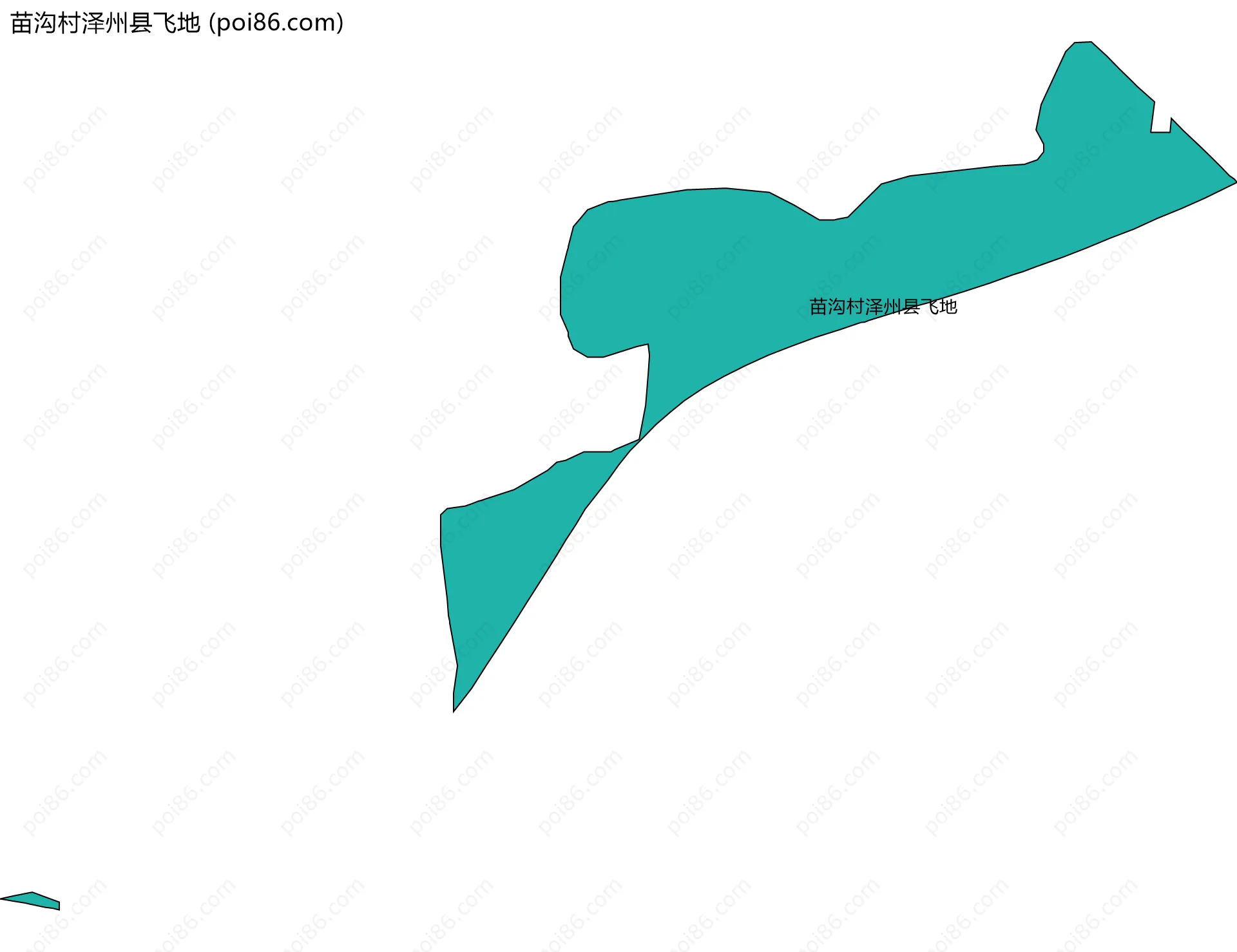 苗沟村泽州县飞地边界地图