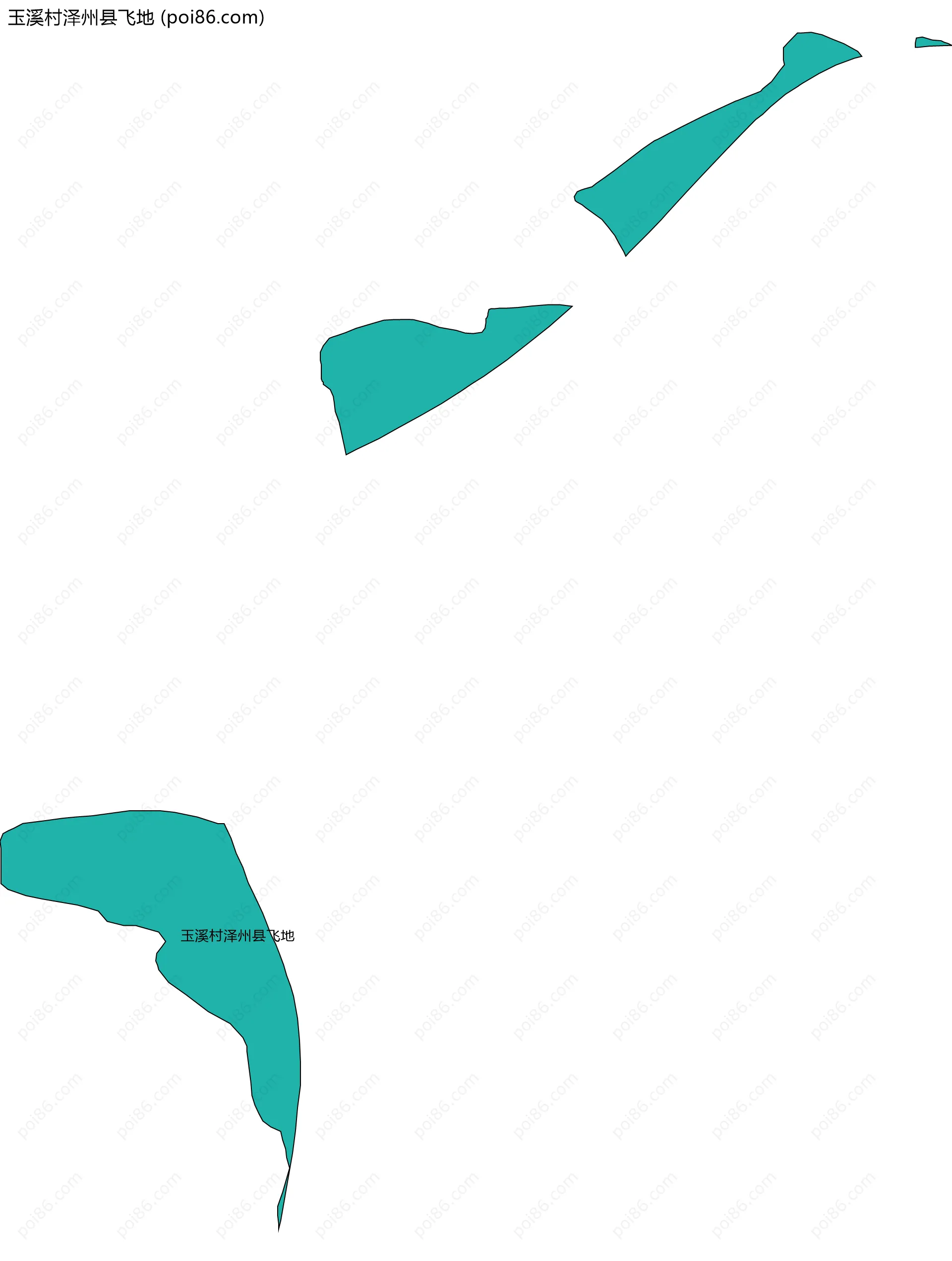 玉溪村泽州县飞地边界地图