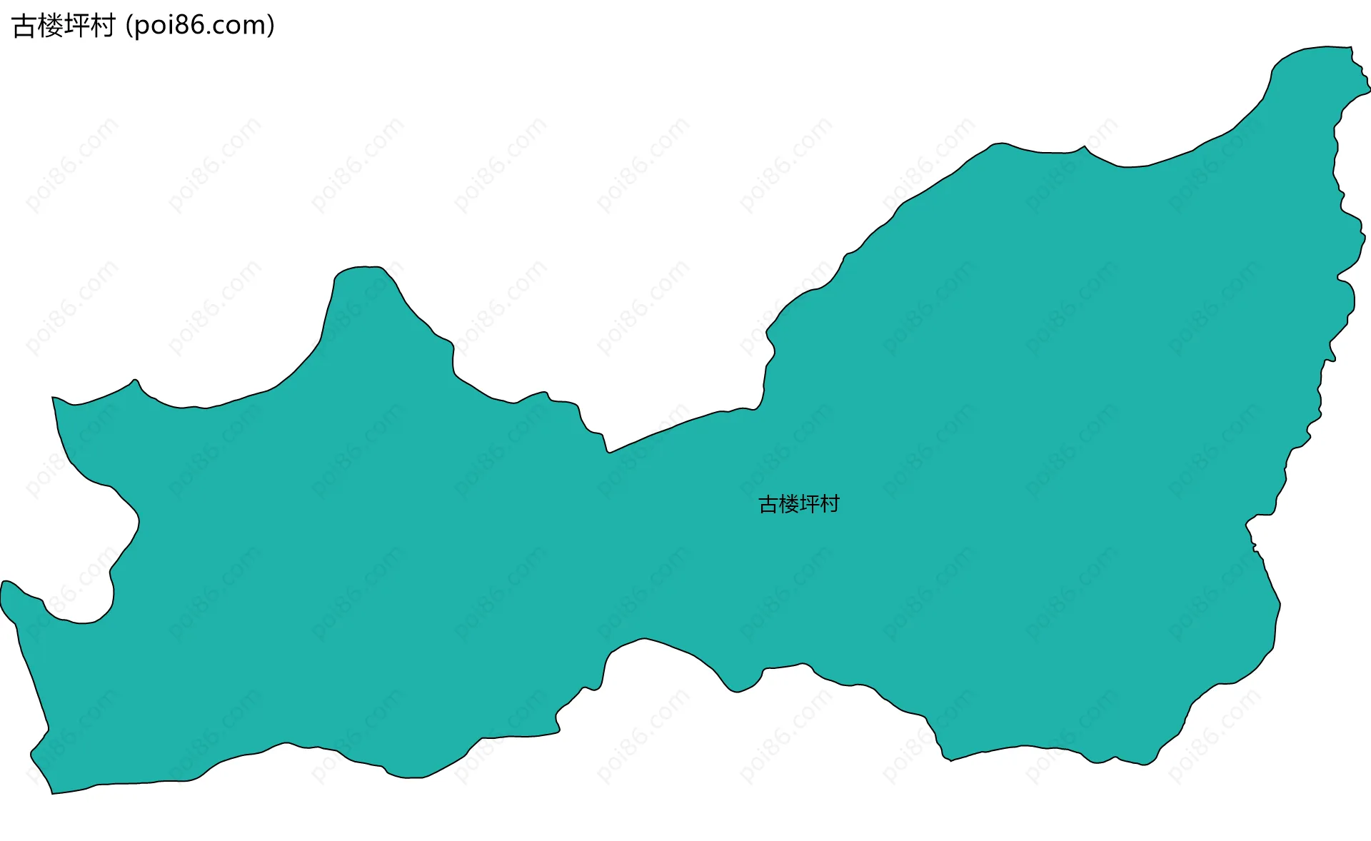 古楼坪村边界地图