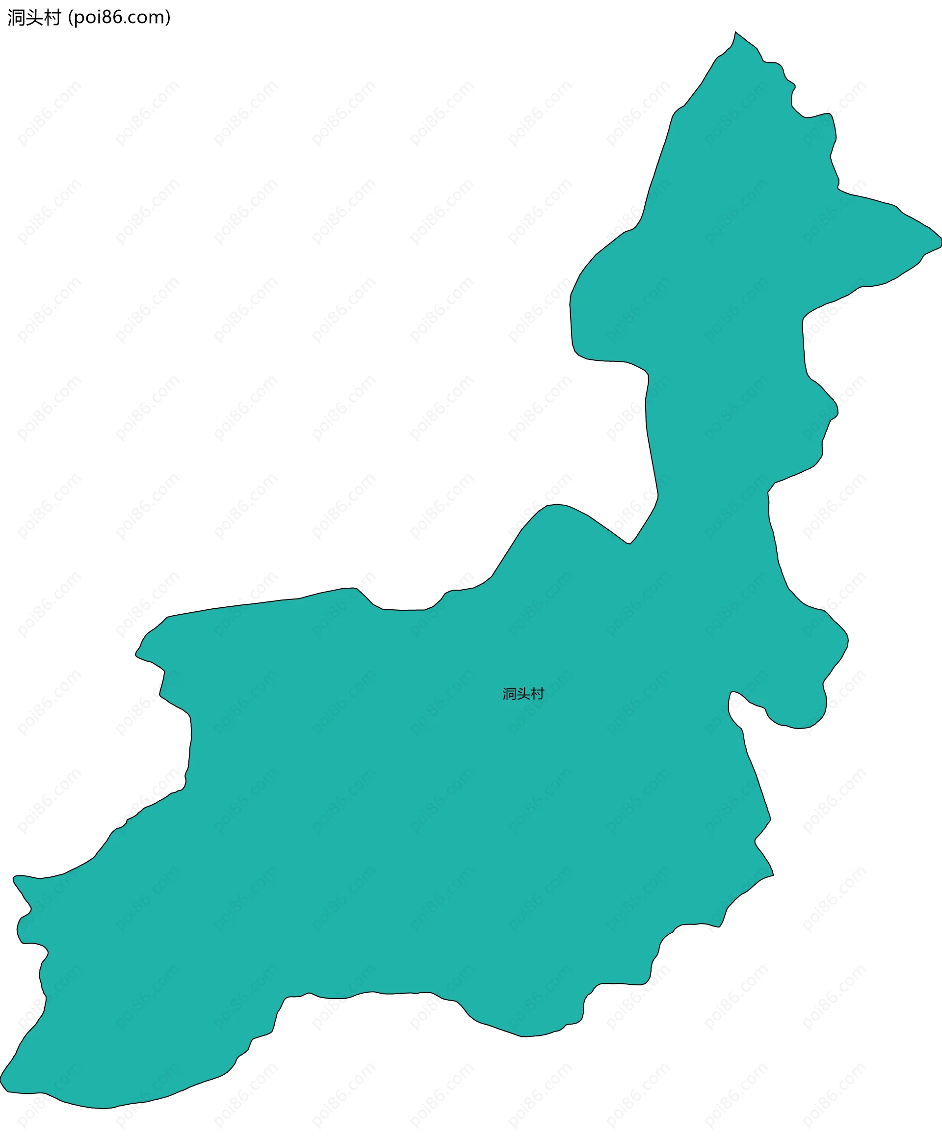 洞头村边界地图