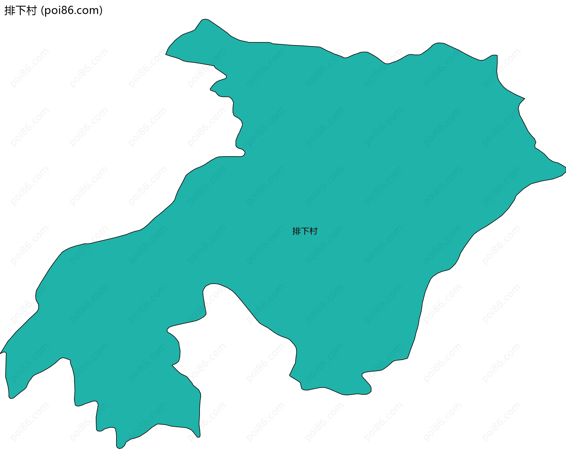 排下村边界地图