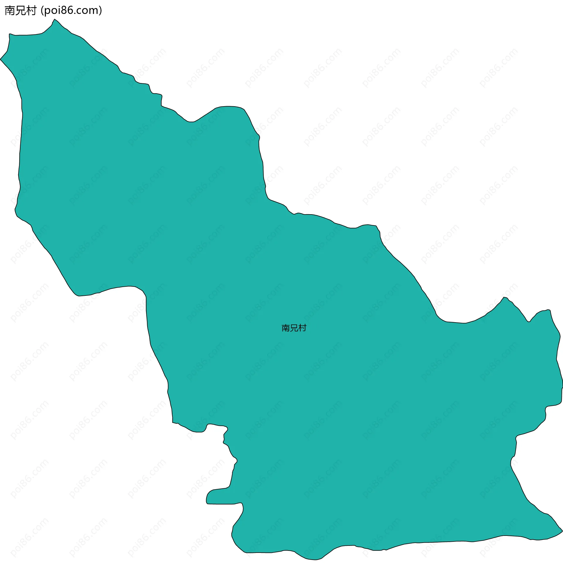 南兄村边界地图