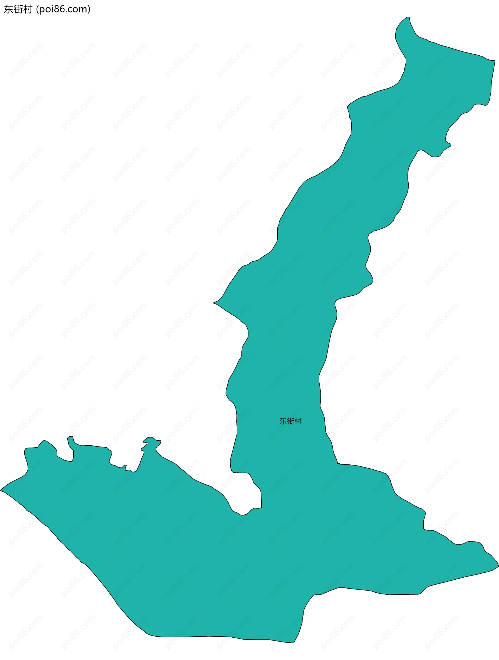 东街村边界地图