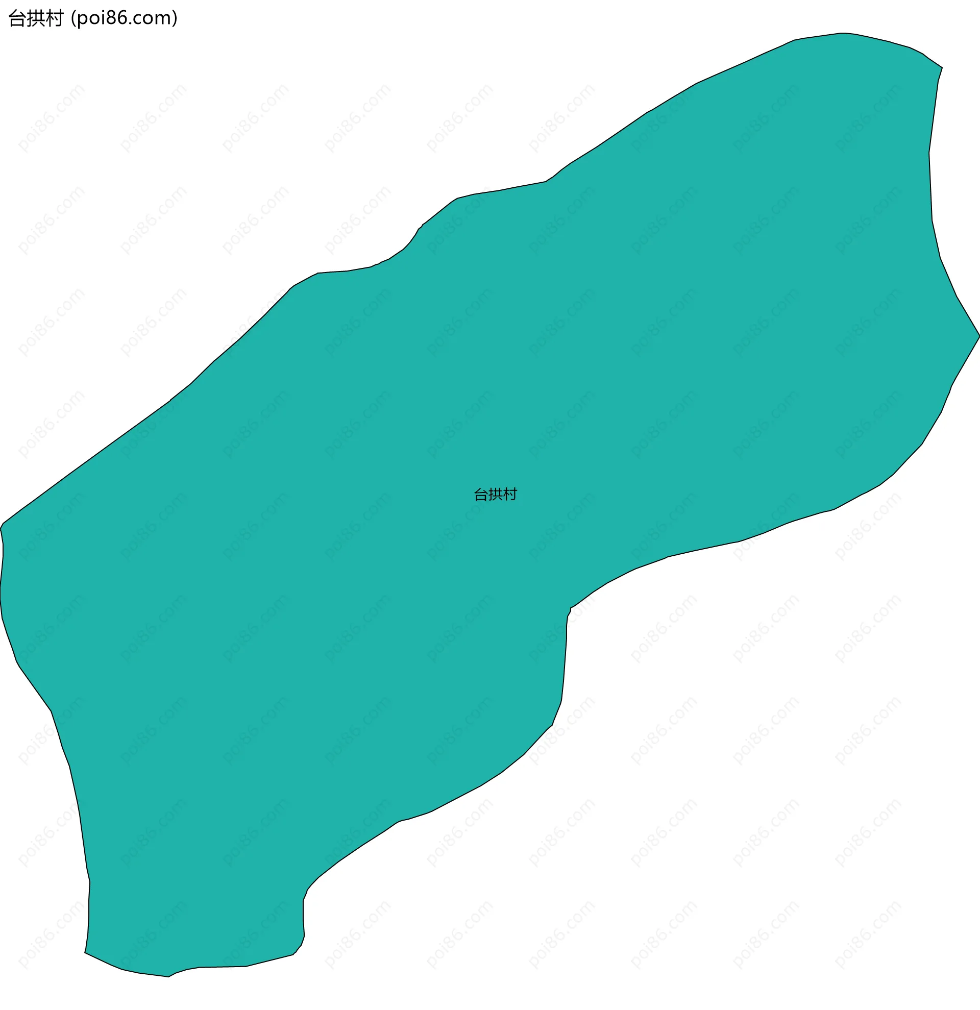 台拱村边界地图