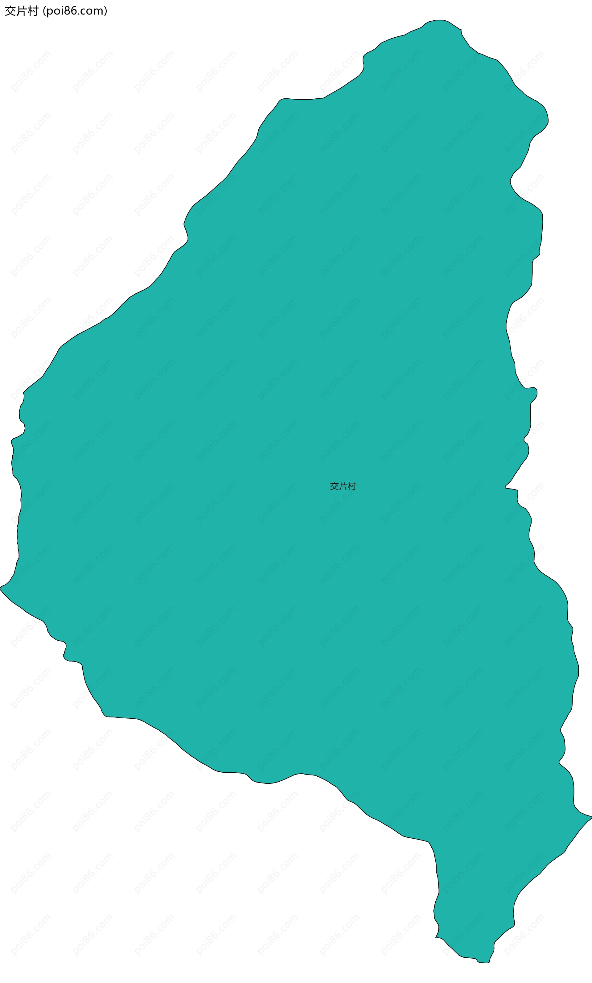 交片村边界地图