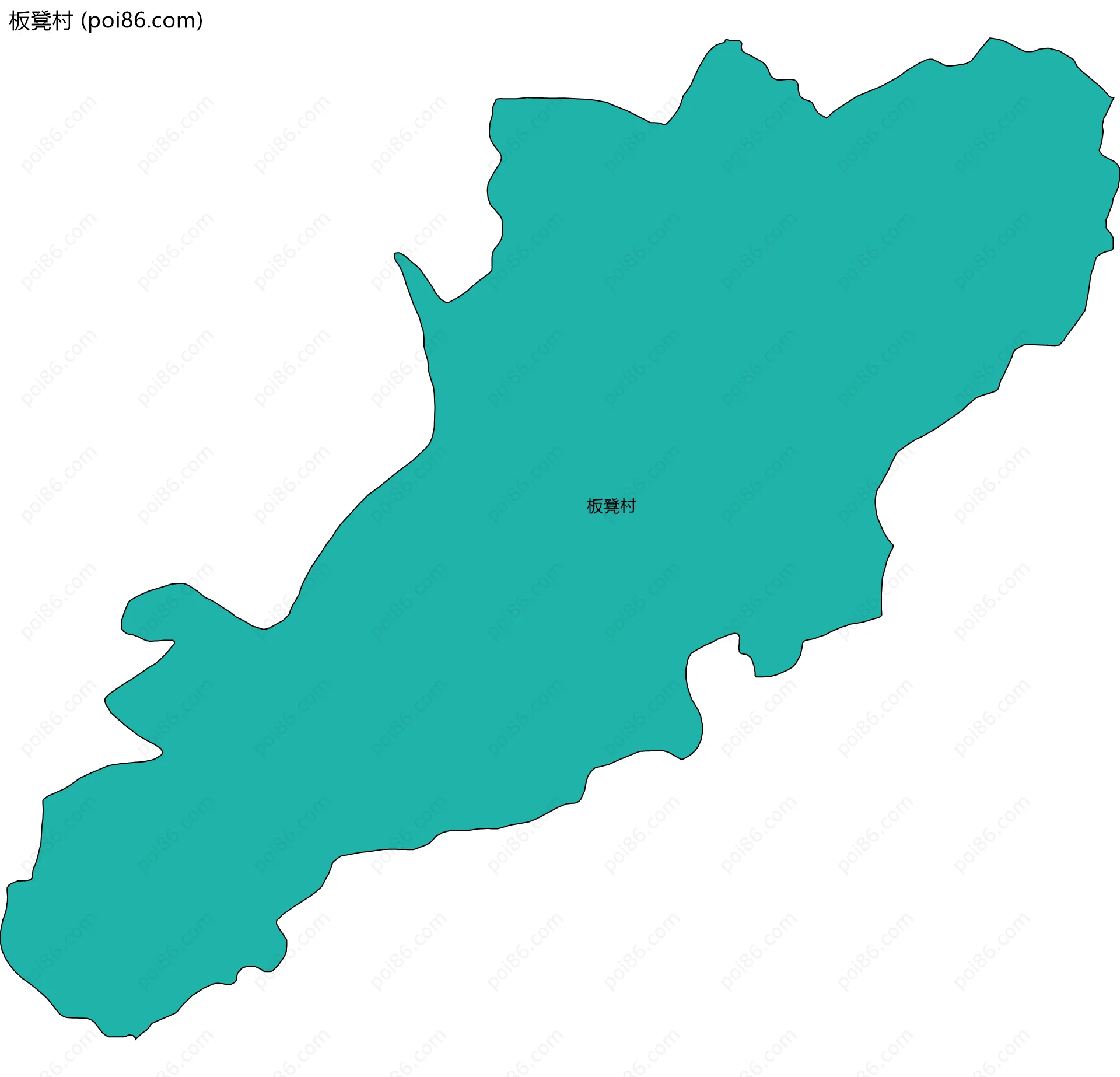 板凳村边界地图