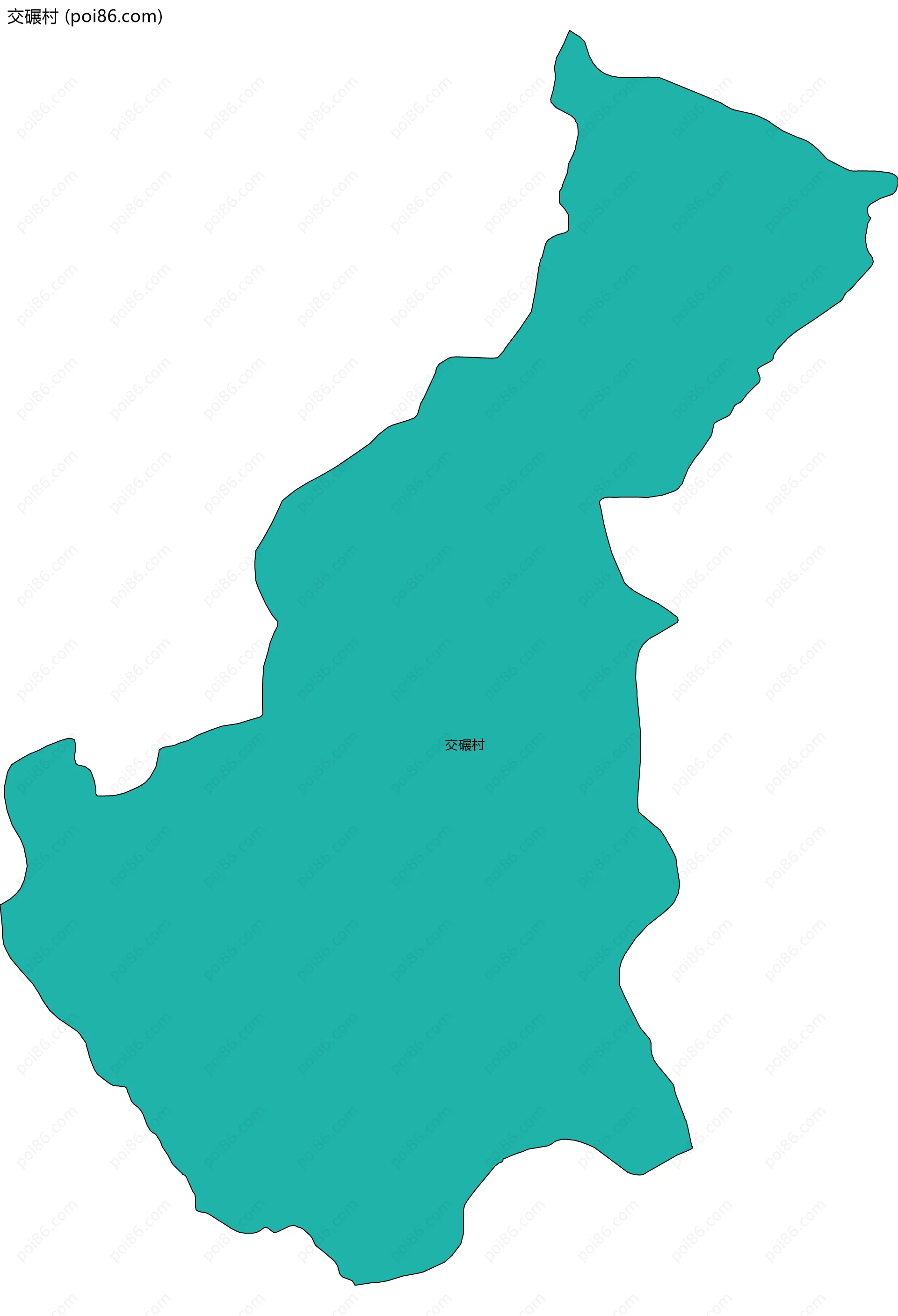 交碾村边界地图