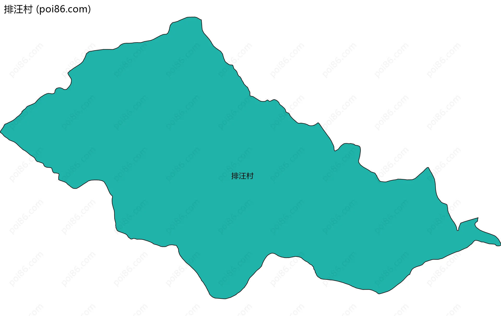 排汪村边界地图