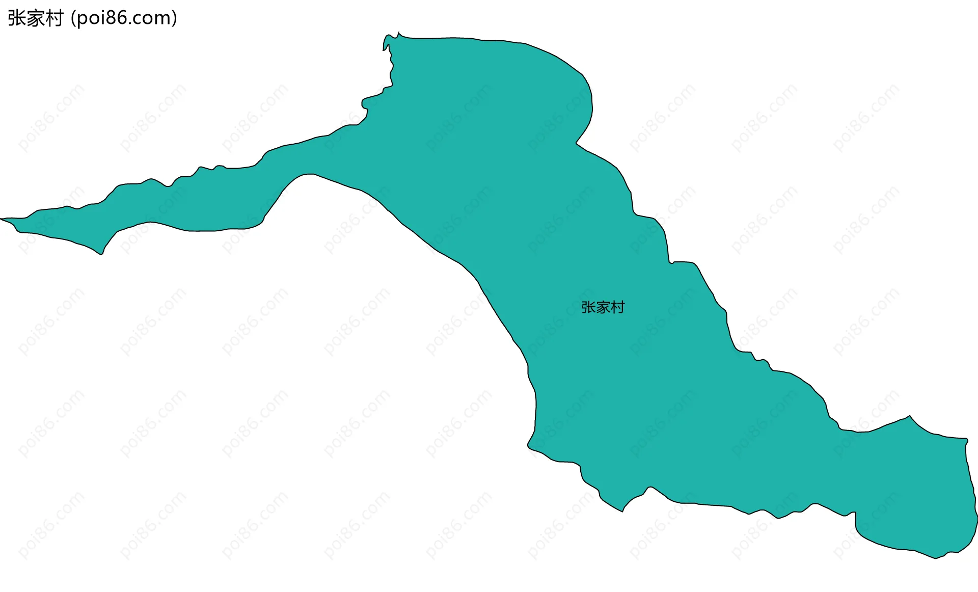 张家村边界地图