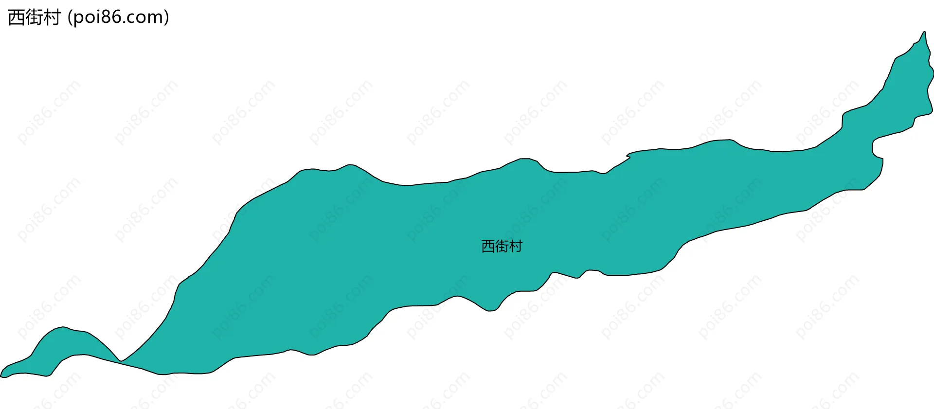 西街村边界地图
