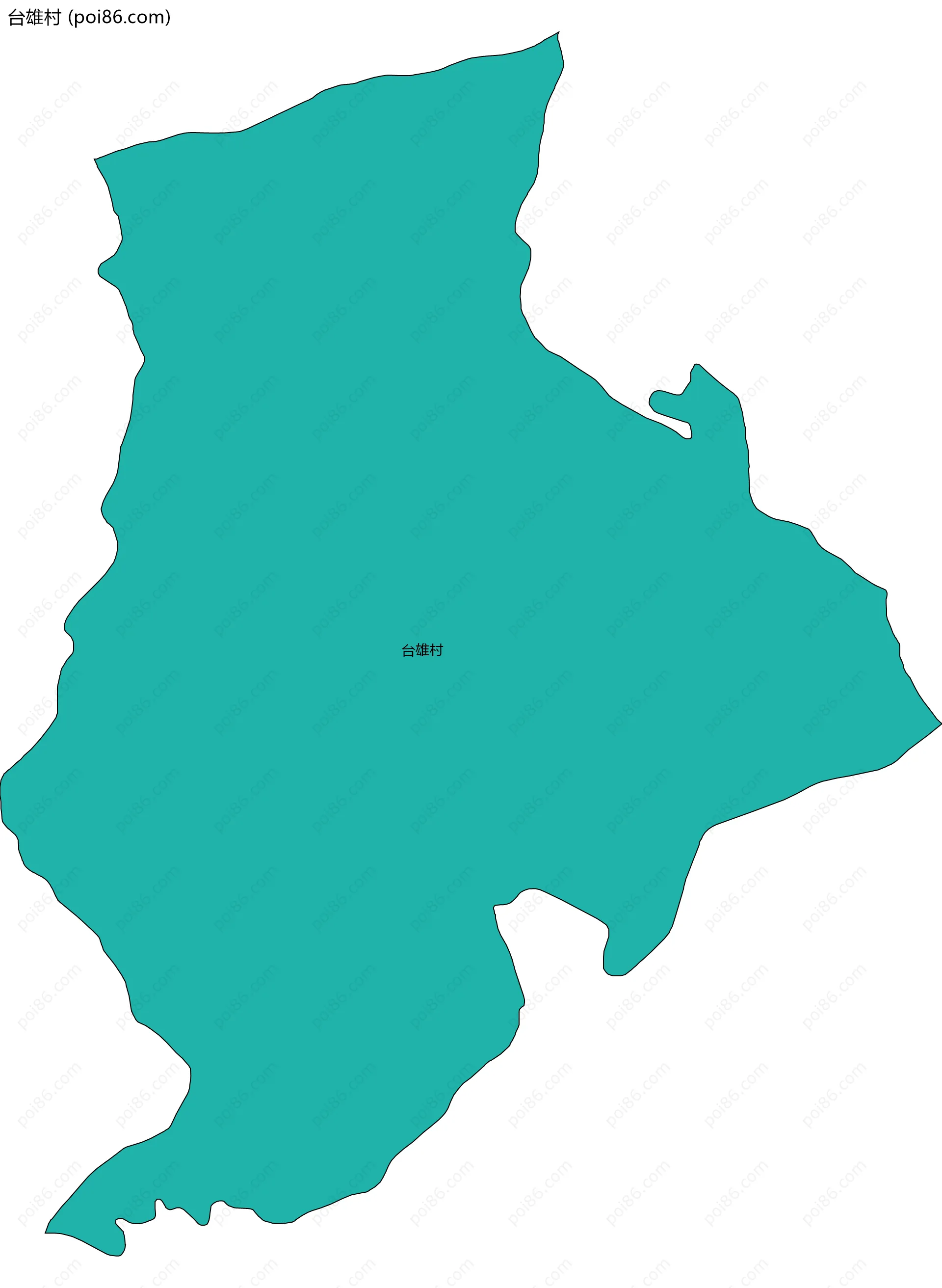 台雄村边界地图