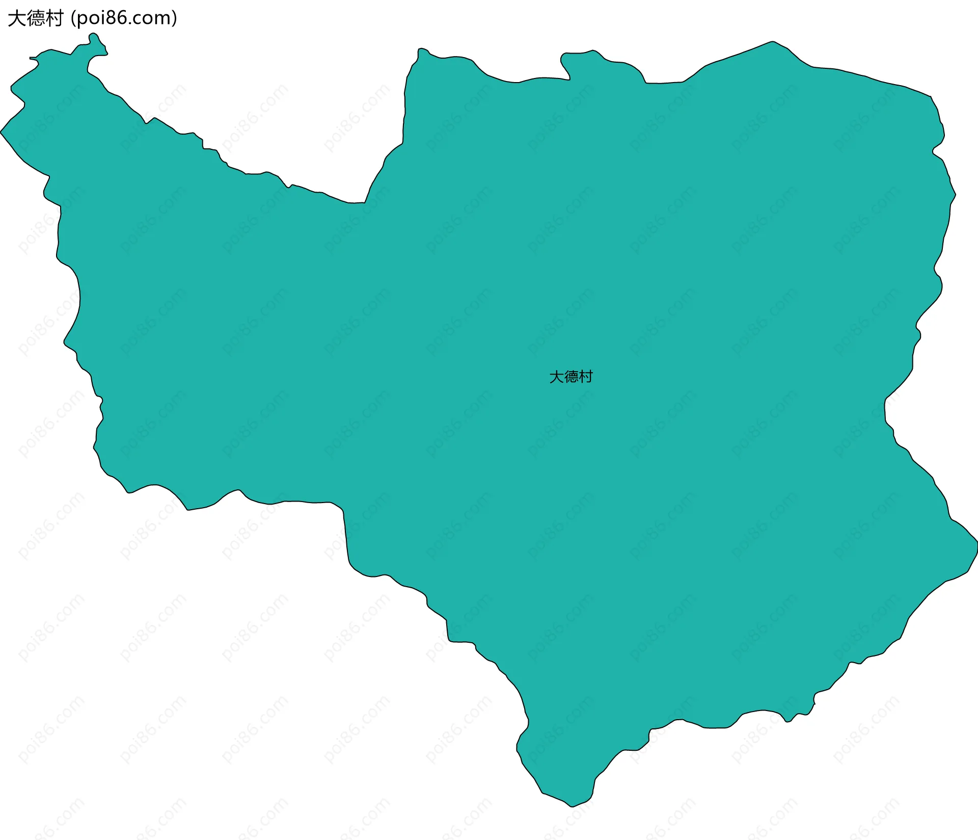 大德村边界地图