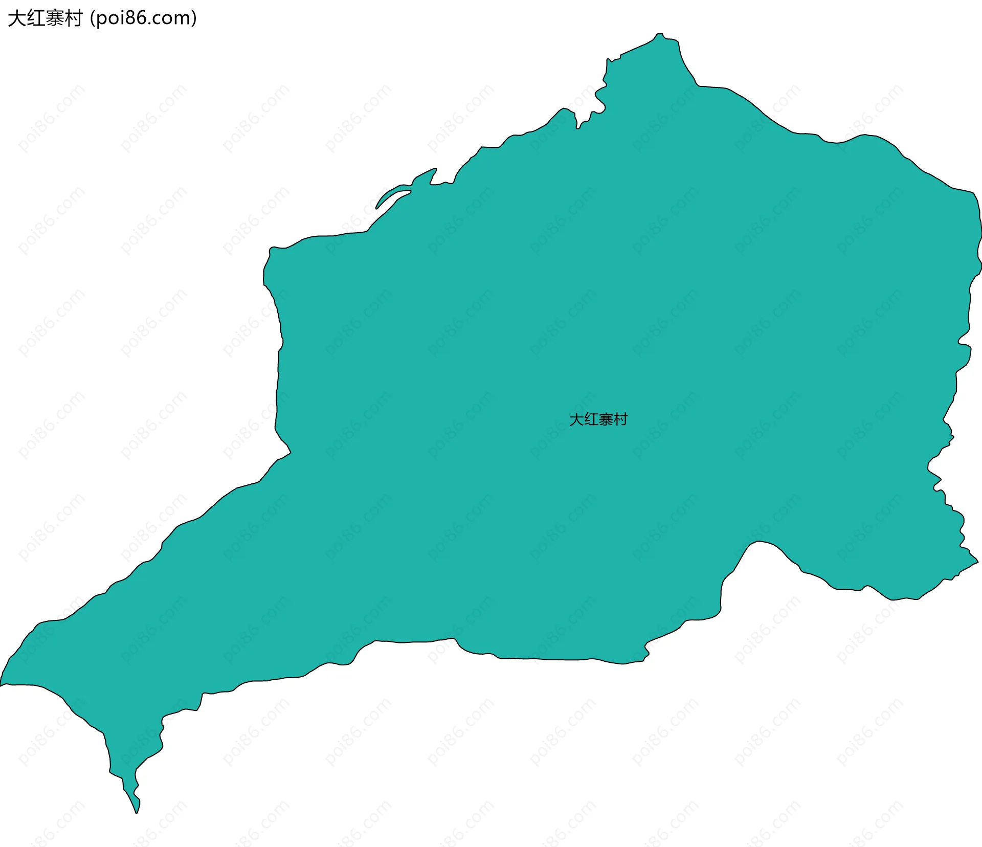 大红寨村边界地图