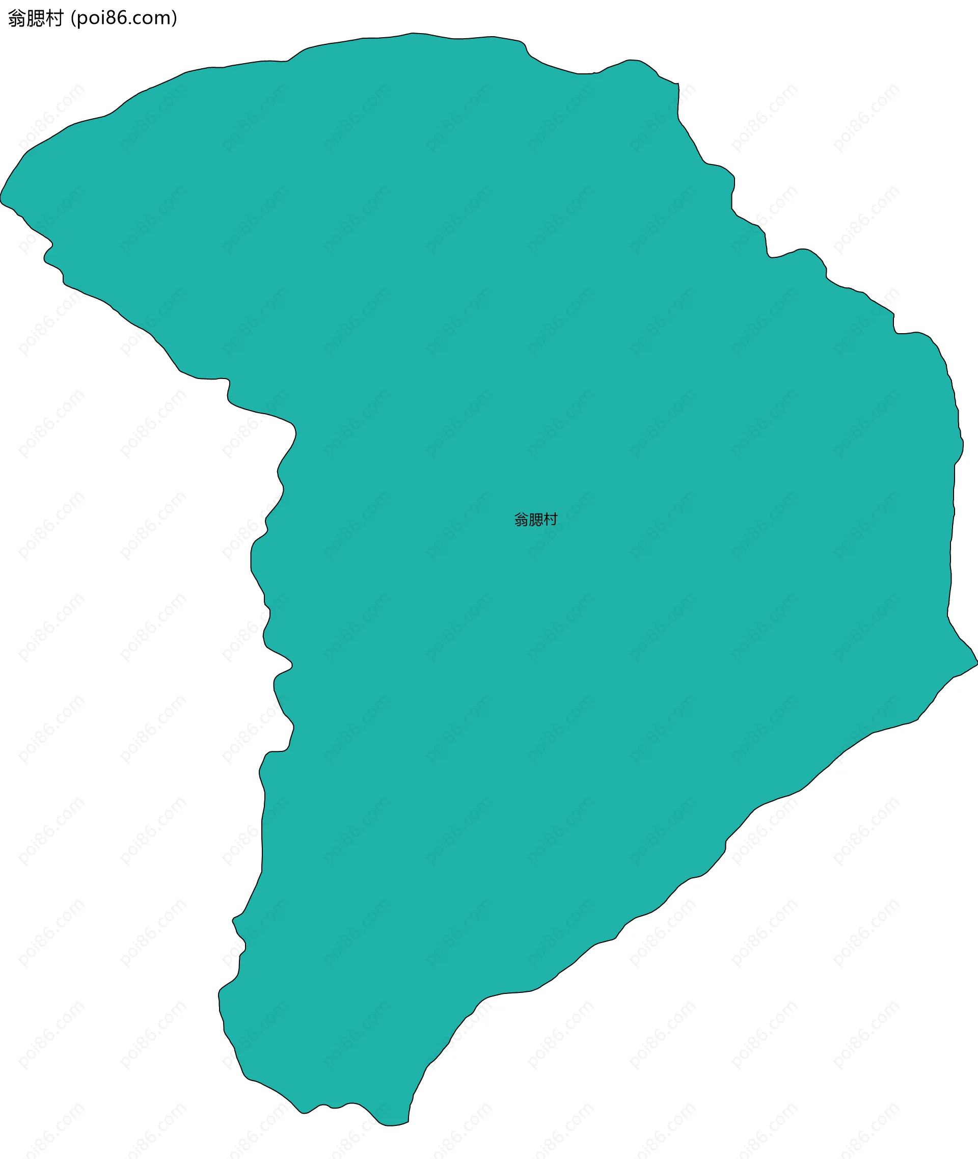 翁腮村边界地图