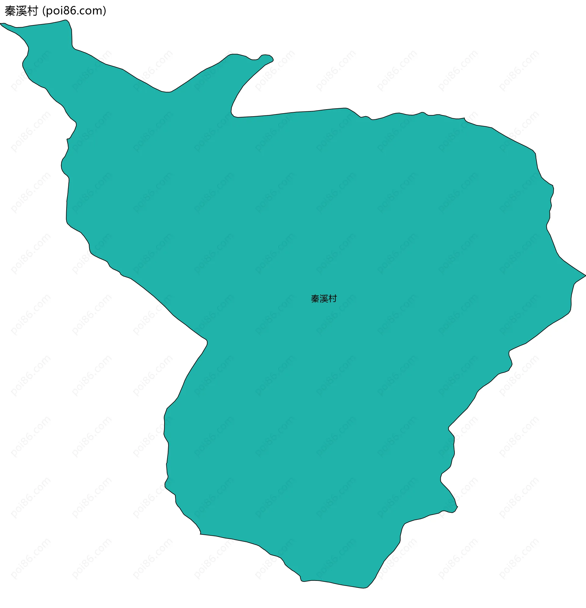 秦溪村边界地图