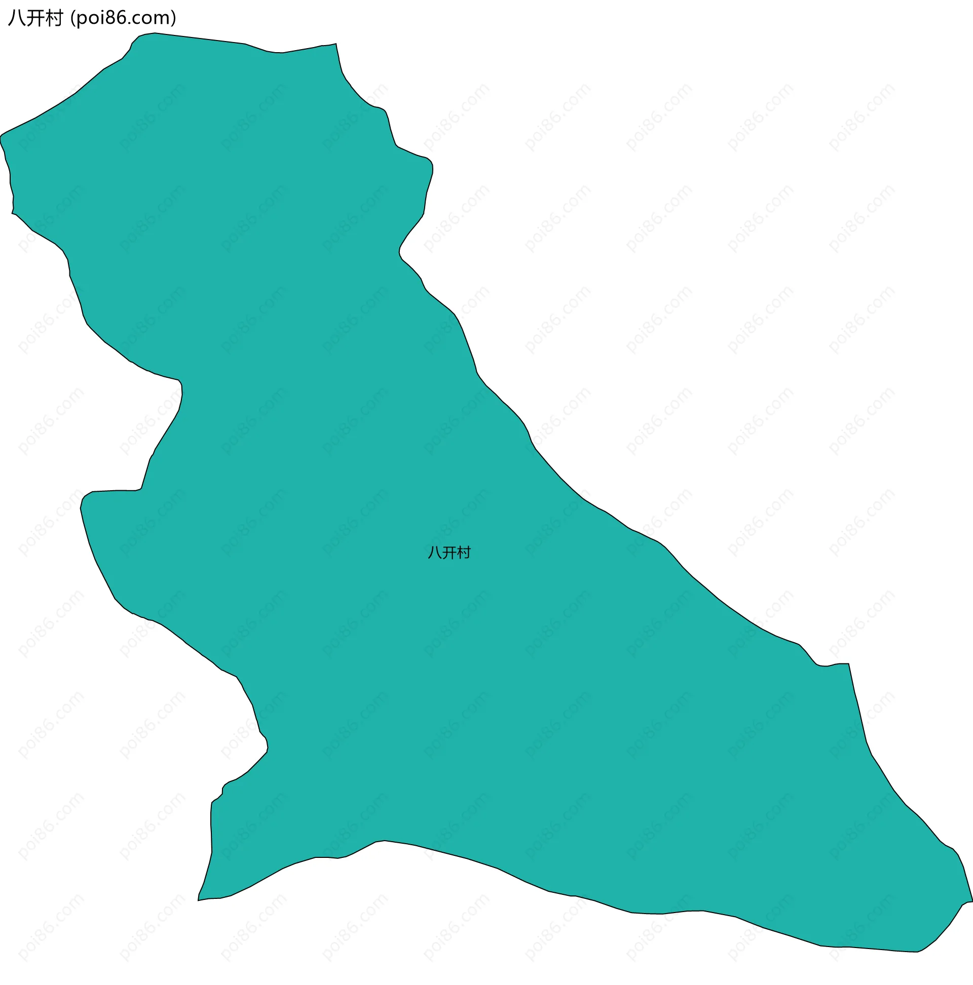 八开村边界地图