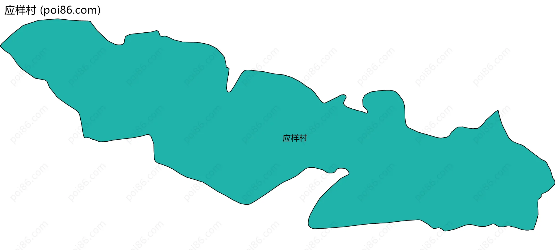 应样村边界地图