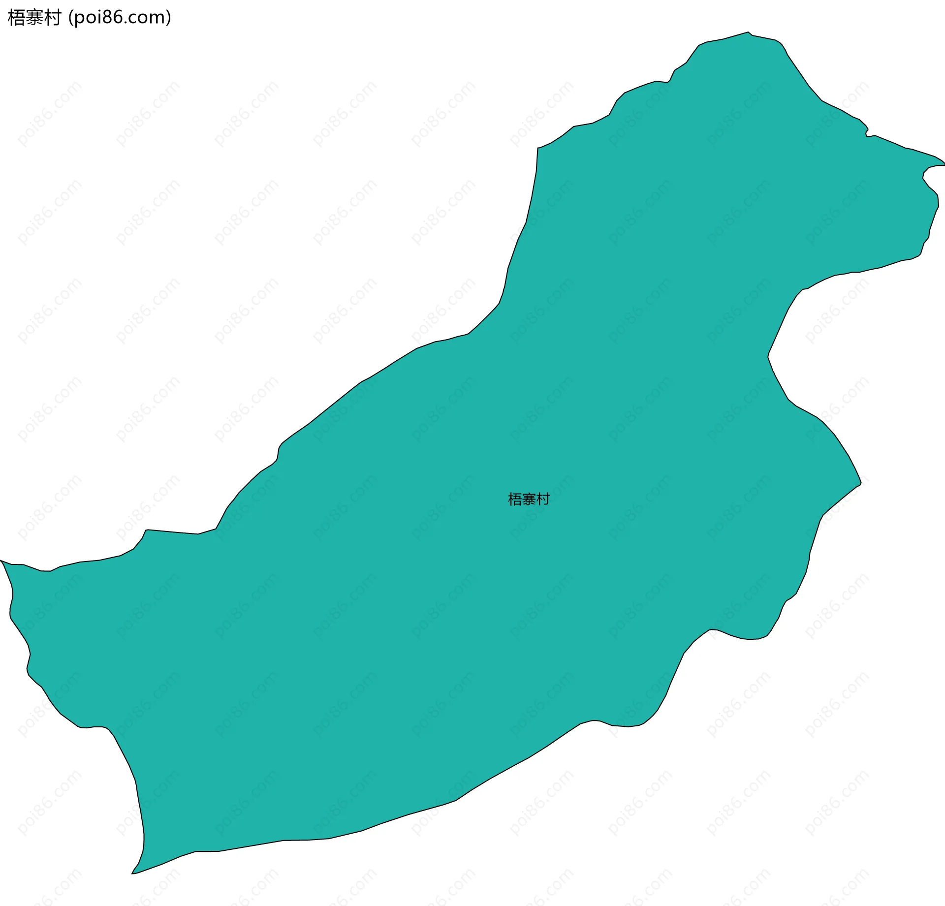 梧寨村边界地图