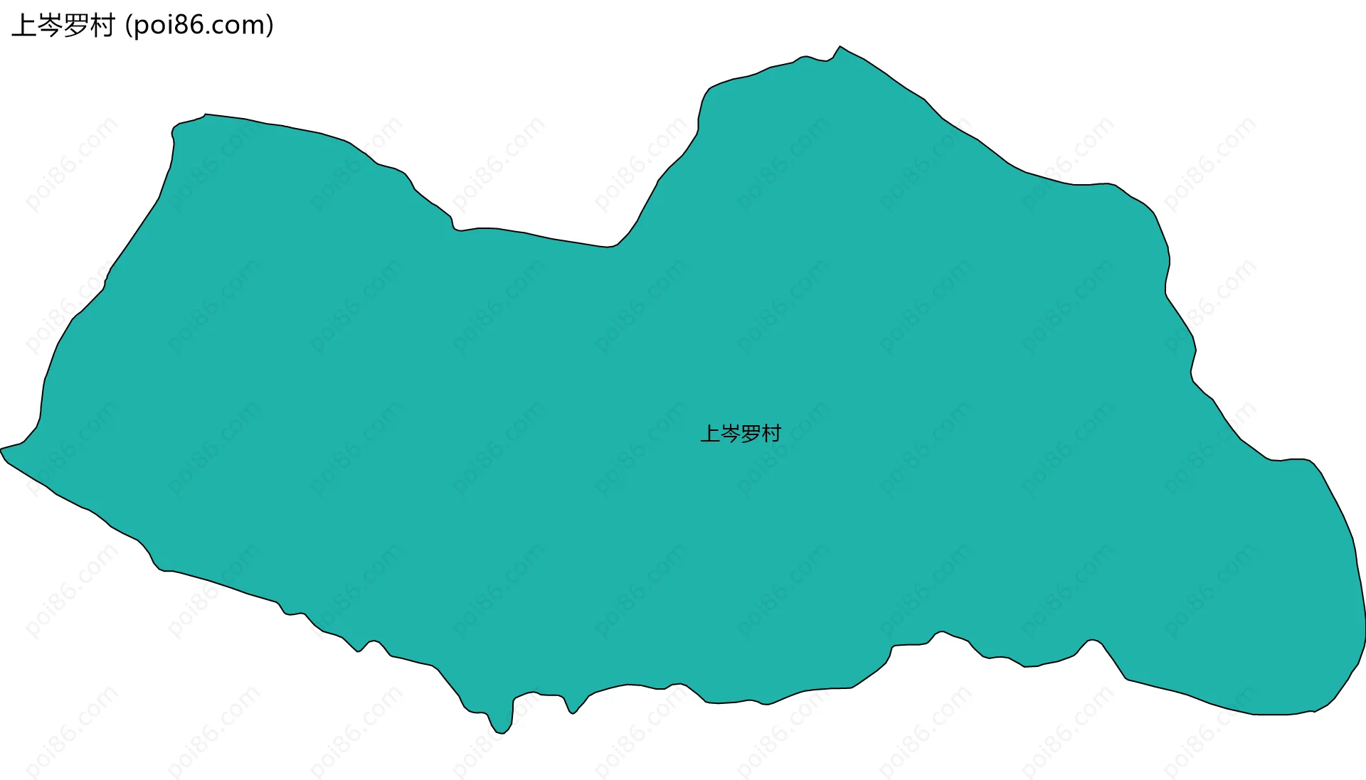 上岑罗村边界地图