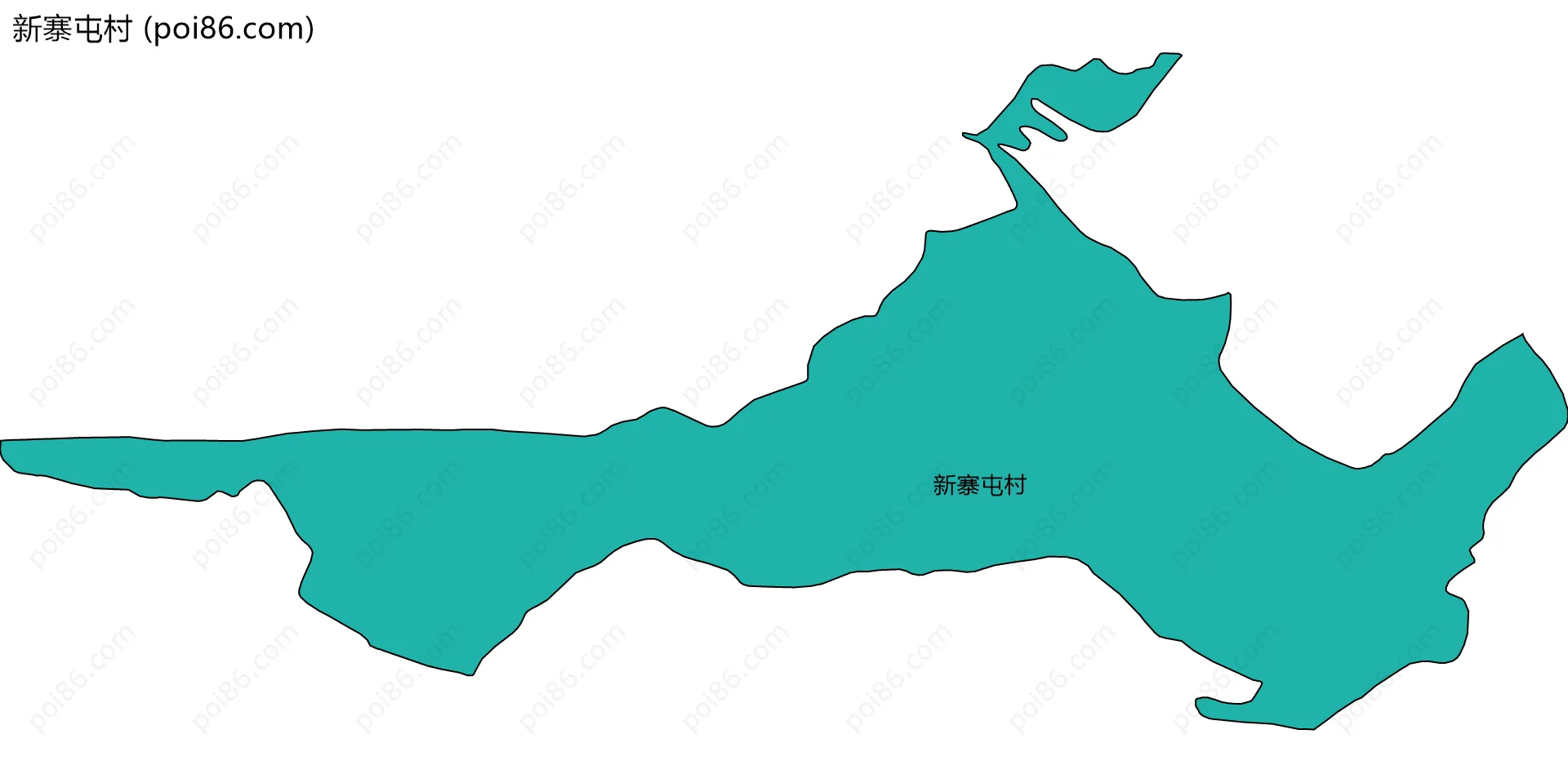 新寨屯村边界地图