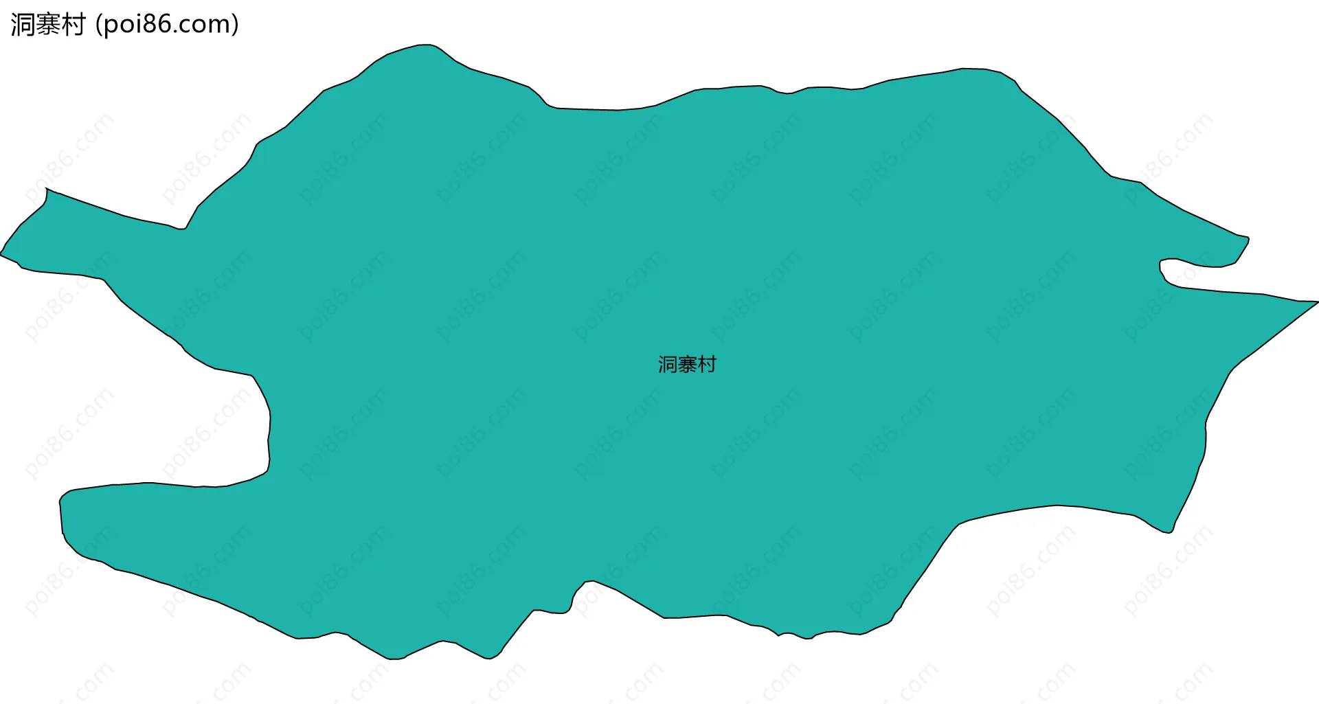 洞寨村边界地图