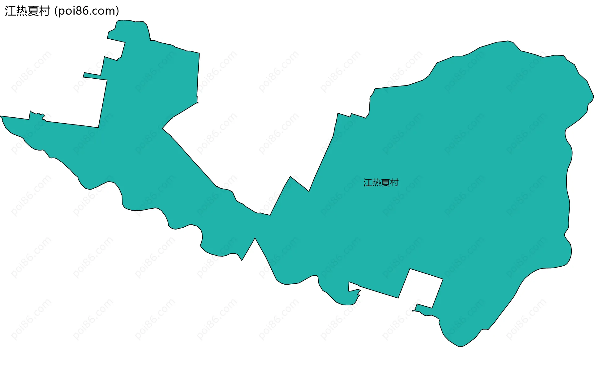 江热夏村边界地图