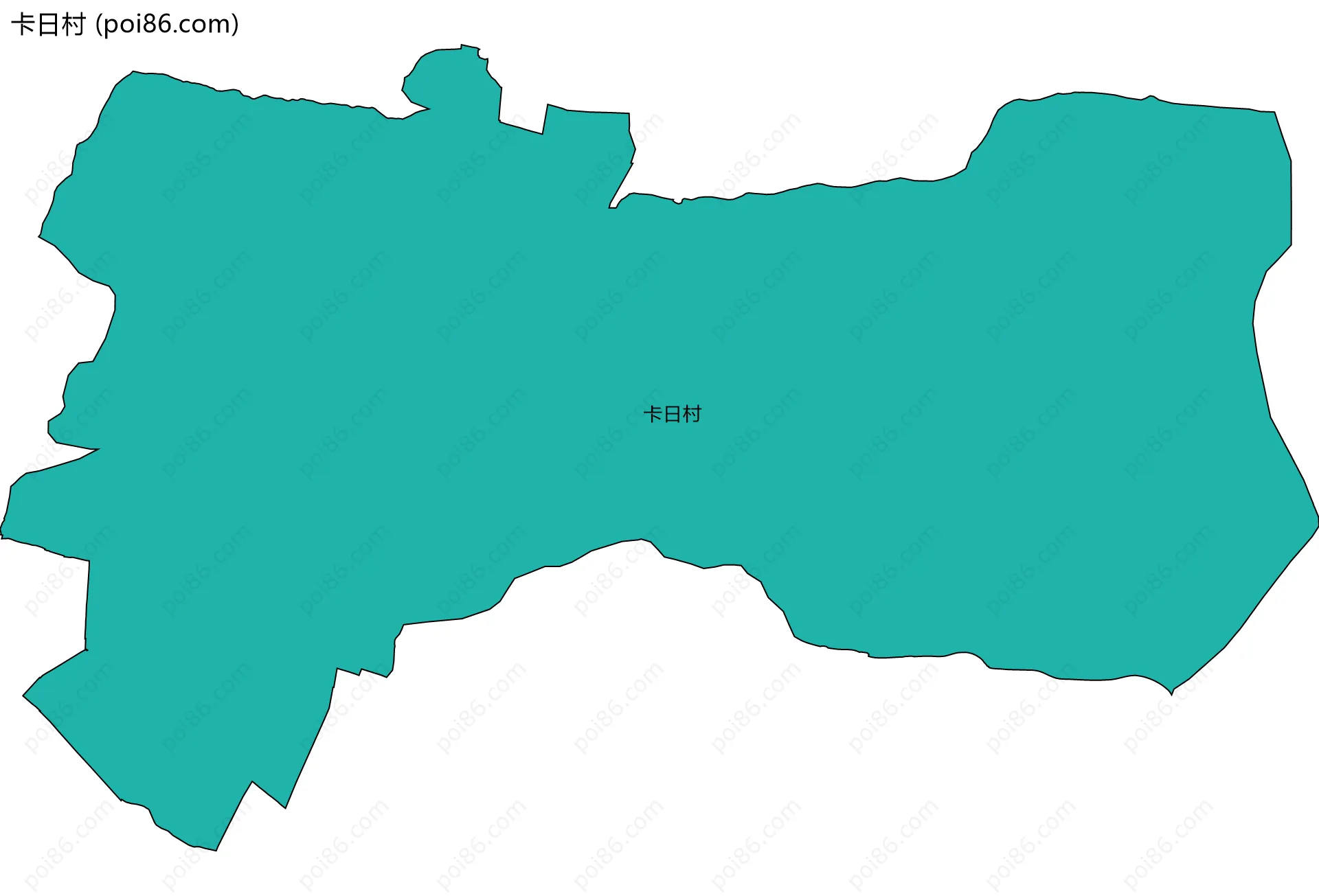 卡日村边界地图