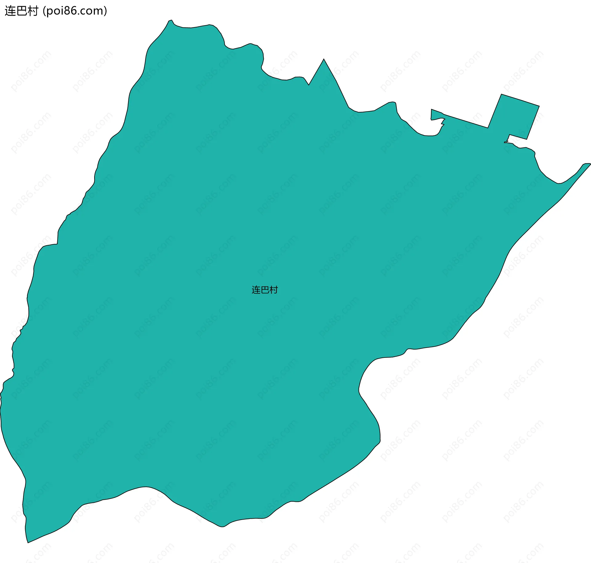 连巴村边界地图