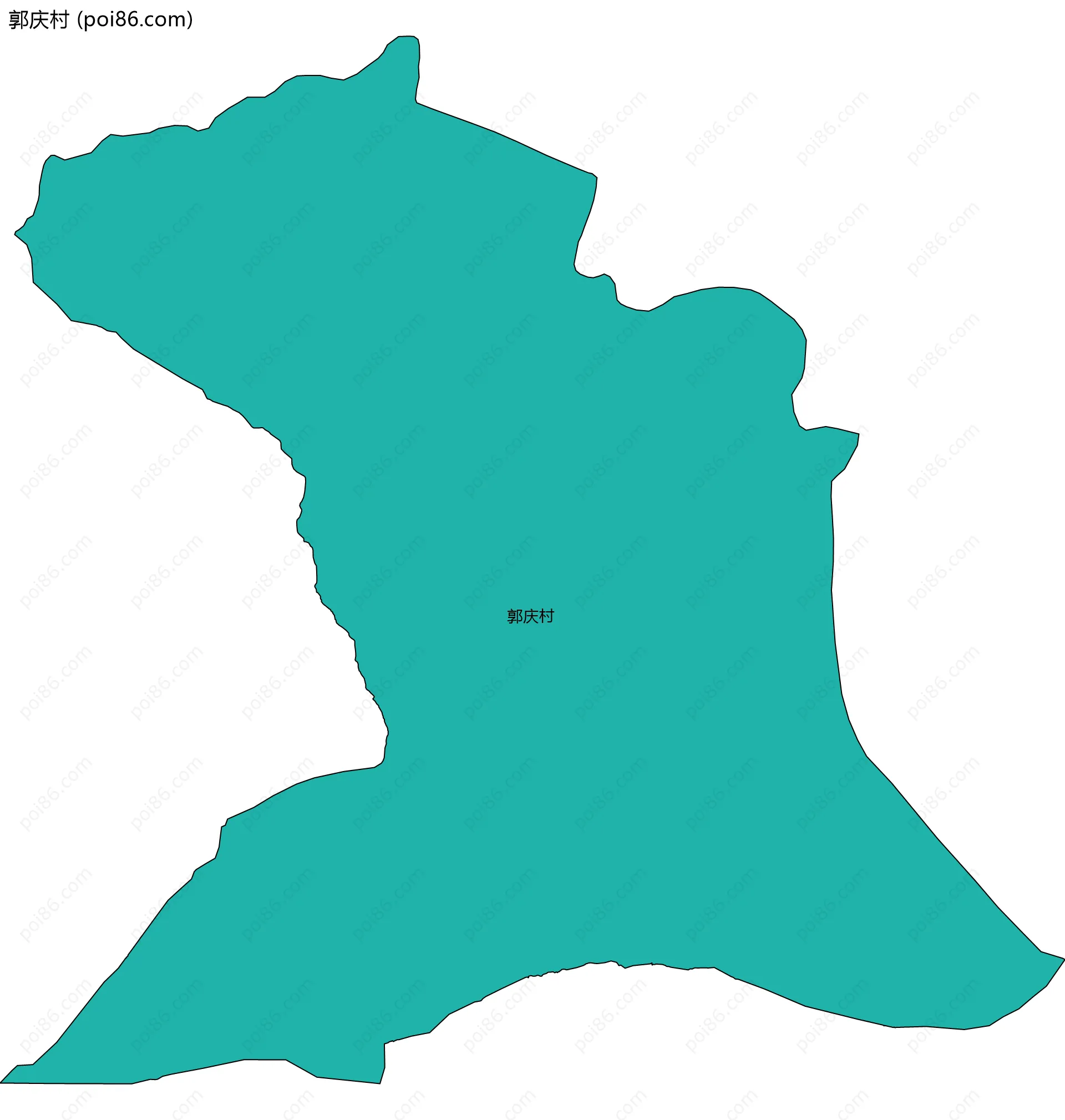 郭庆村边界地图