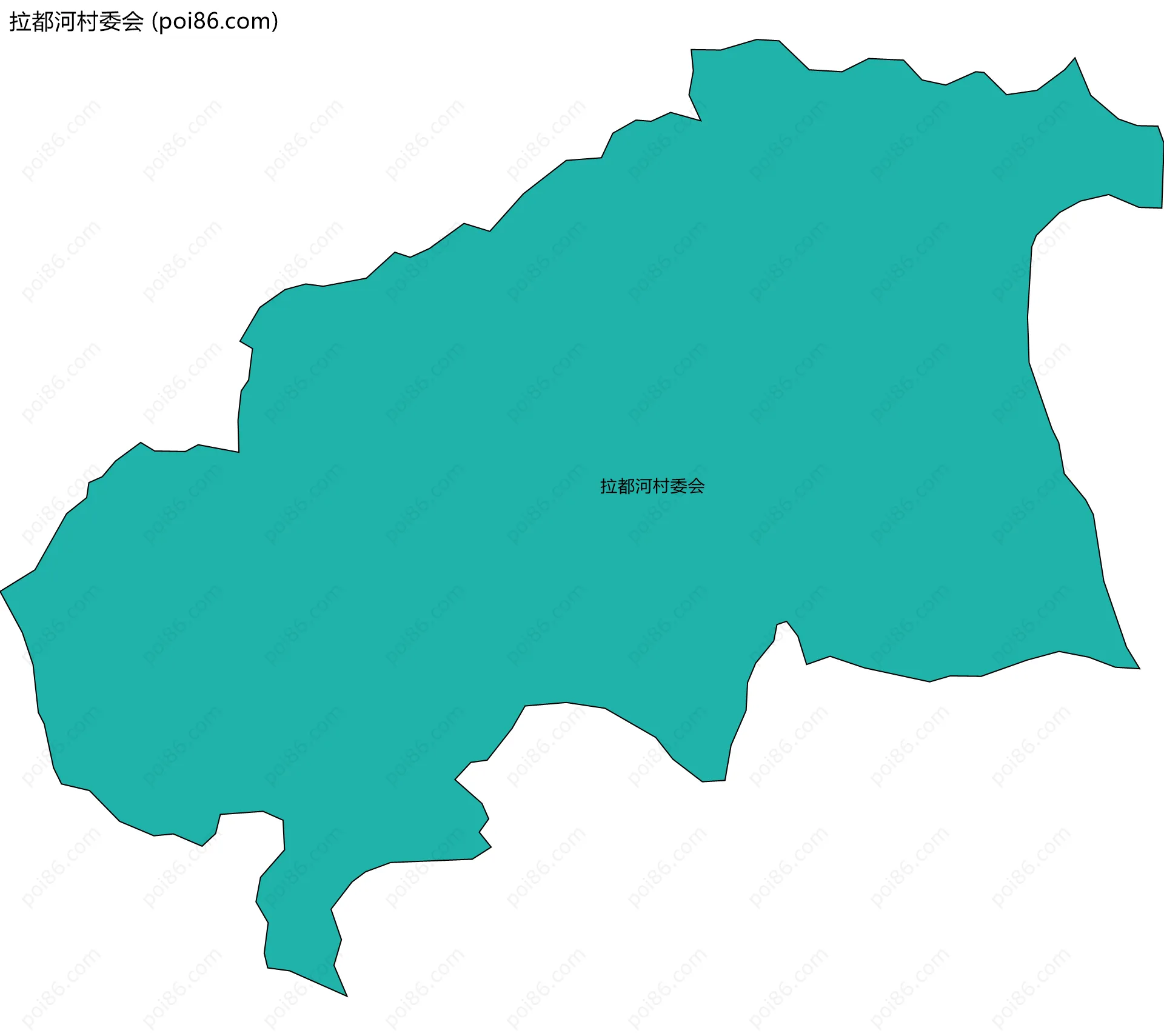 拉都河村委会边界地图