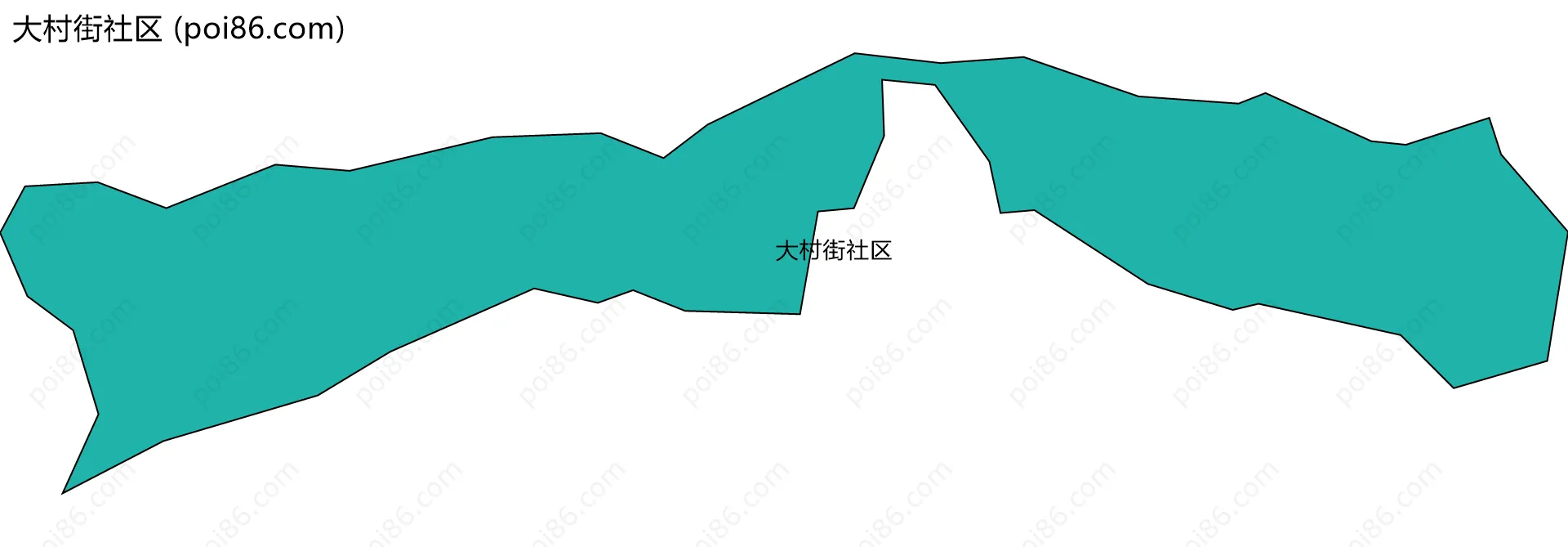 大村街社区边界地图