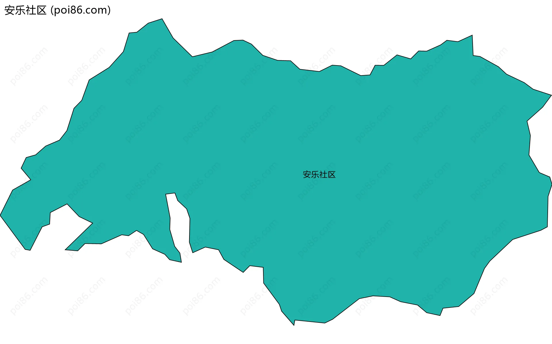 安乐社区边界地图