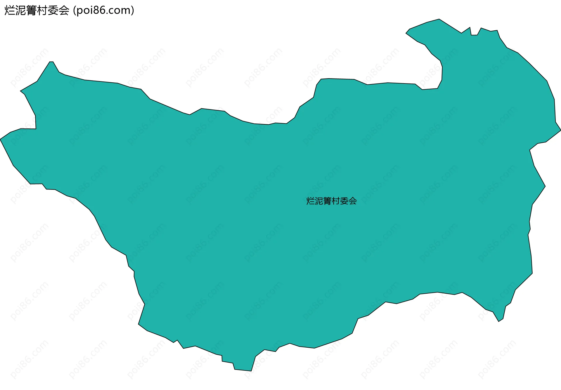 烂泥箐村委会边界地图