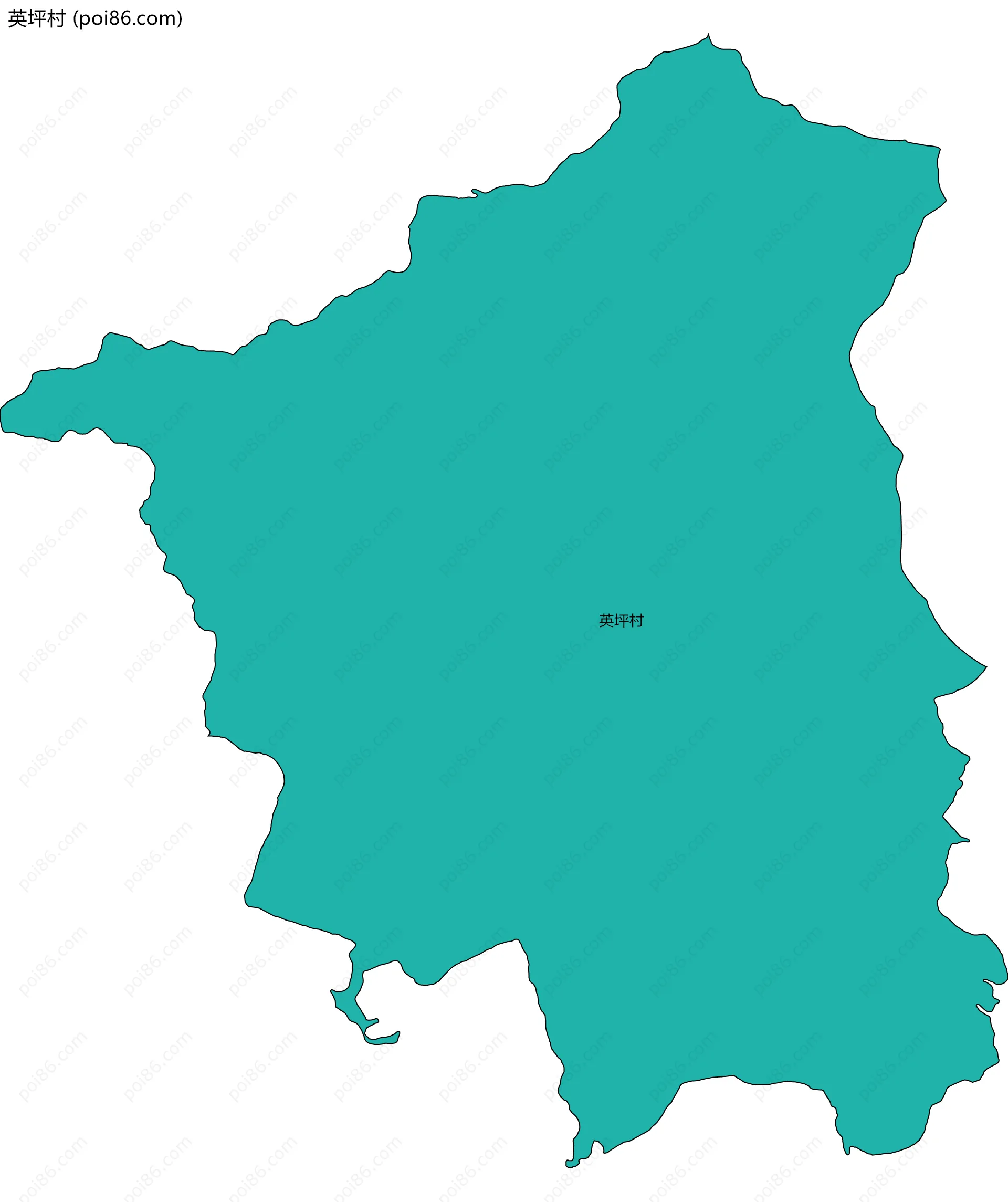 英坪村边界地图