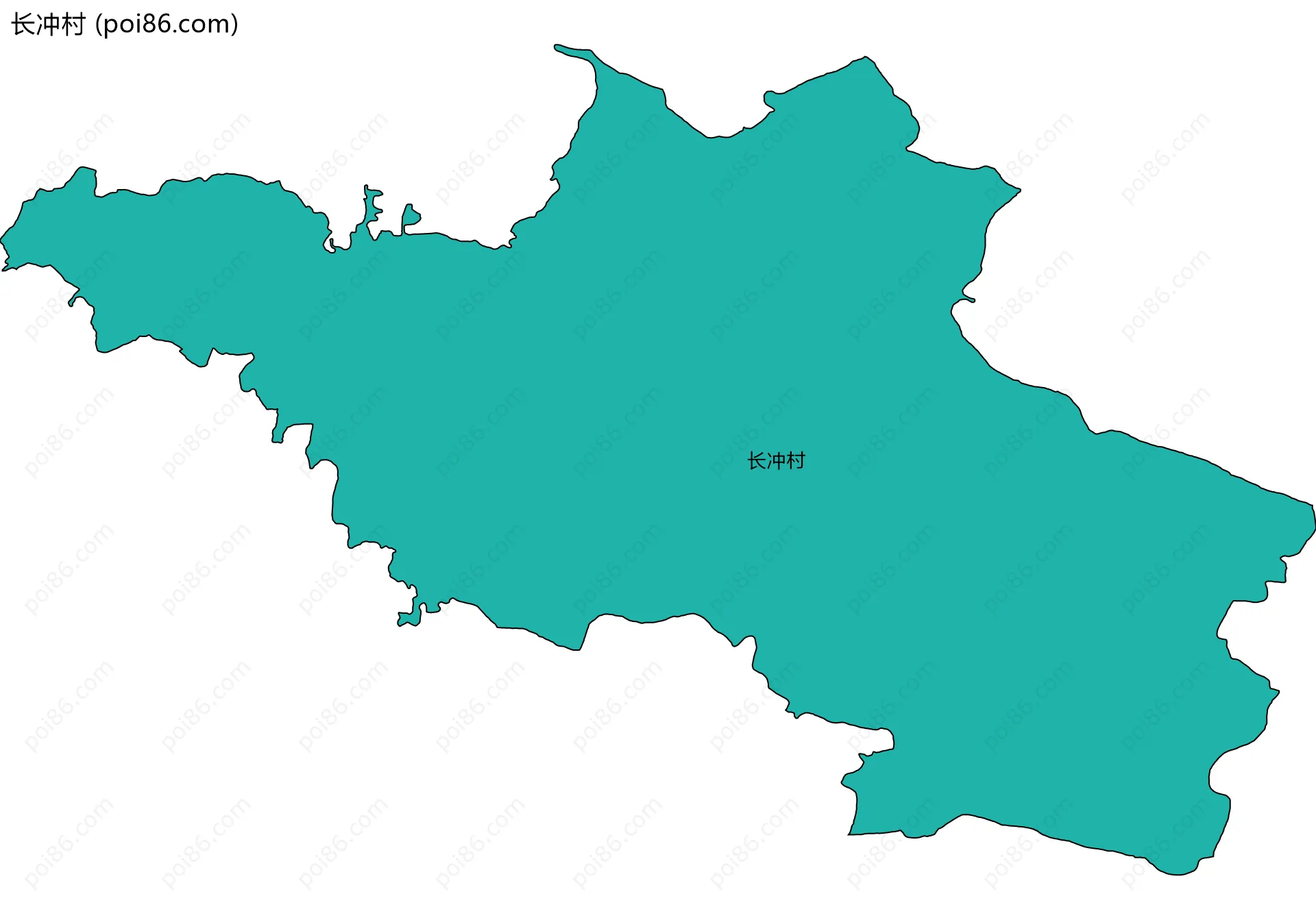 长冲村边界地图