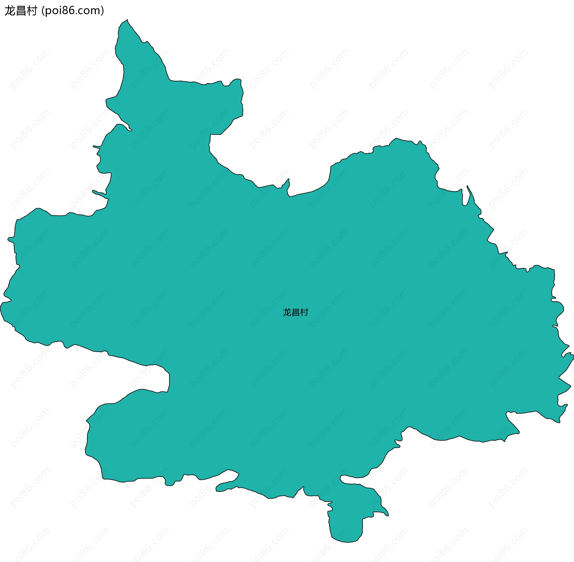 龙昌村边界地图